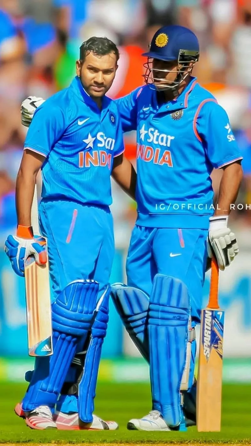Rohit Sharma With Ms Dhoni, rohit