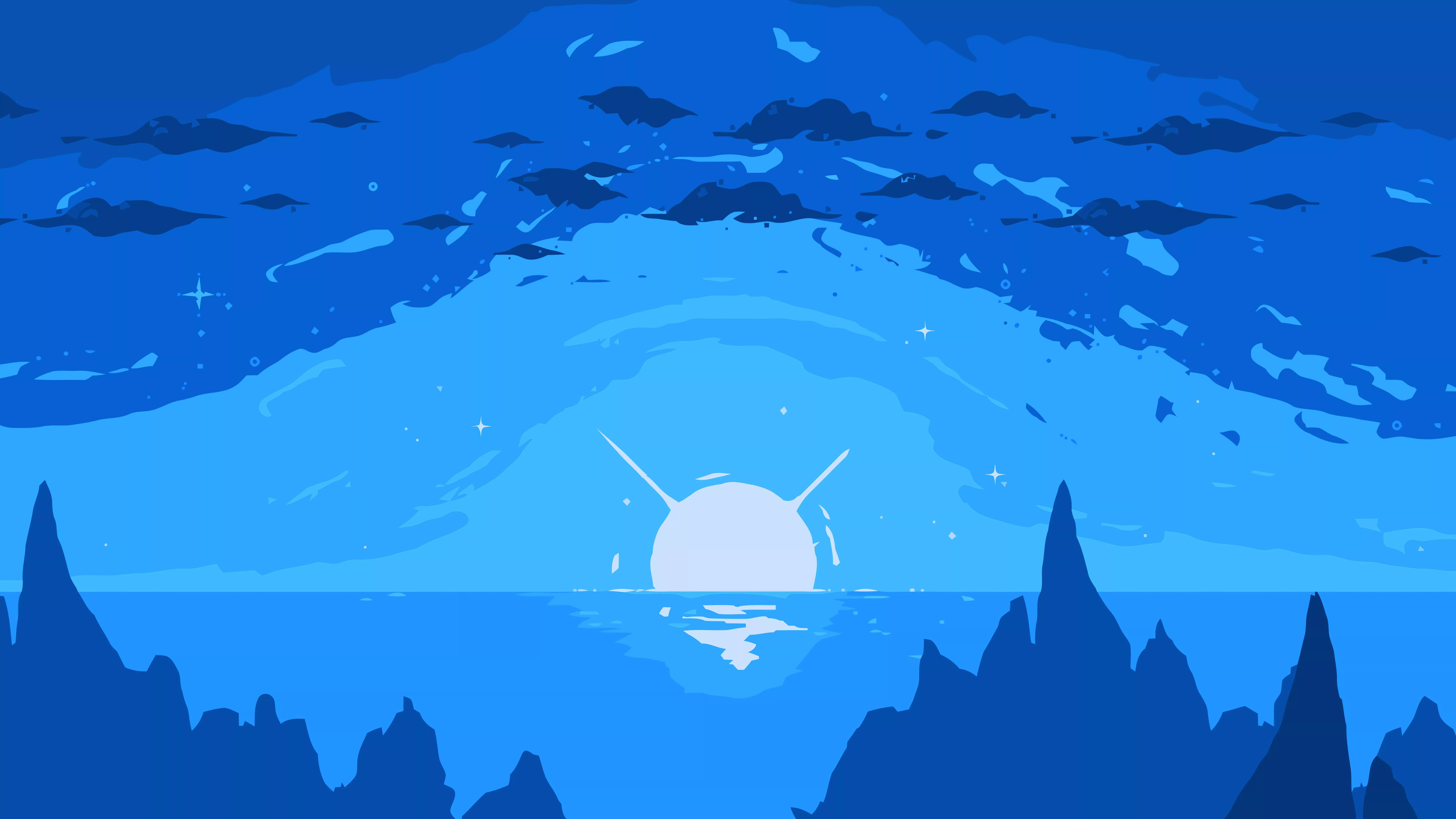 27296861 Blue Simple Wallpaper