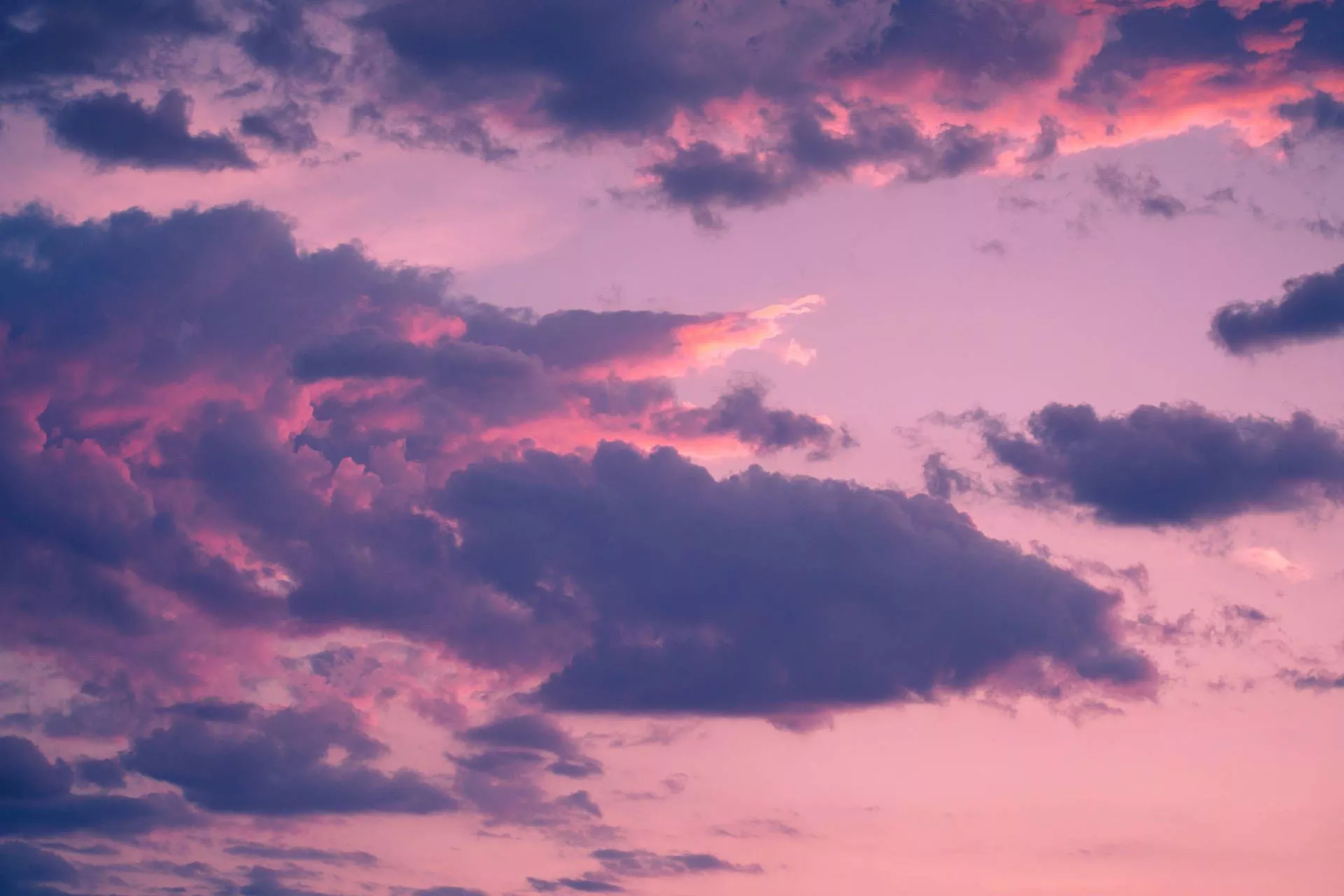 Pink Sky Aesthetic Cloud Desktop