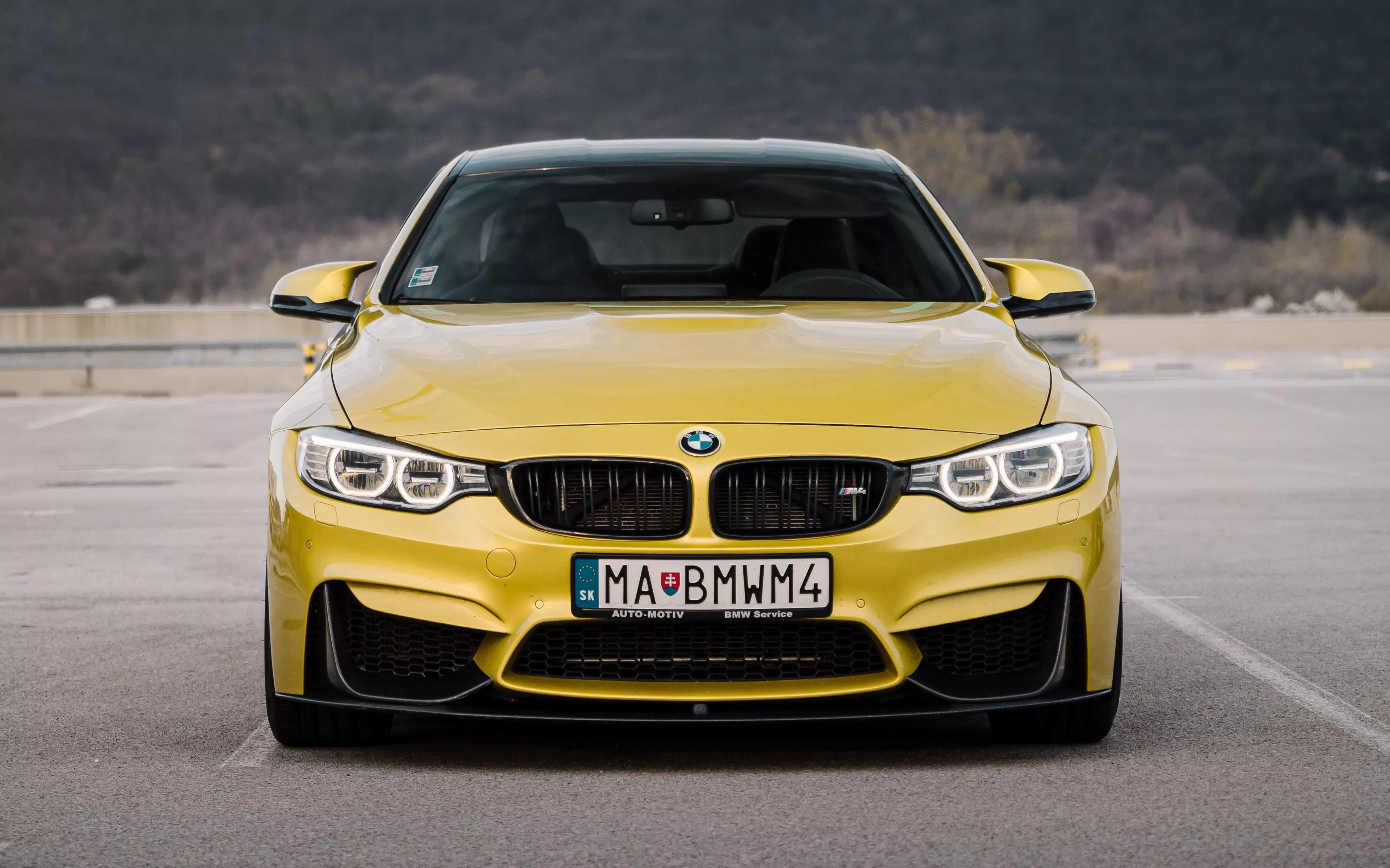 Download Yellow Car Car BMW Vehicle BMW
