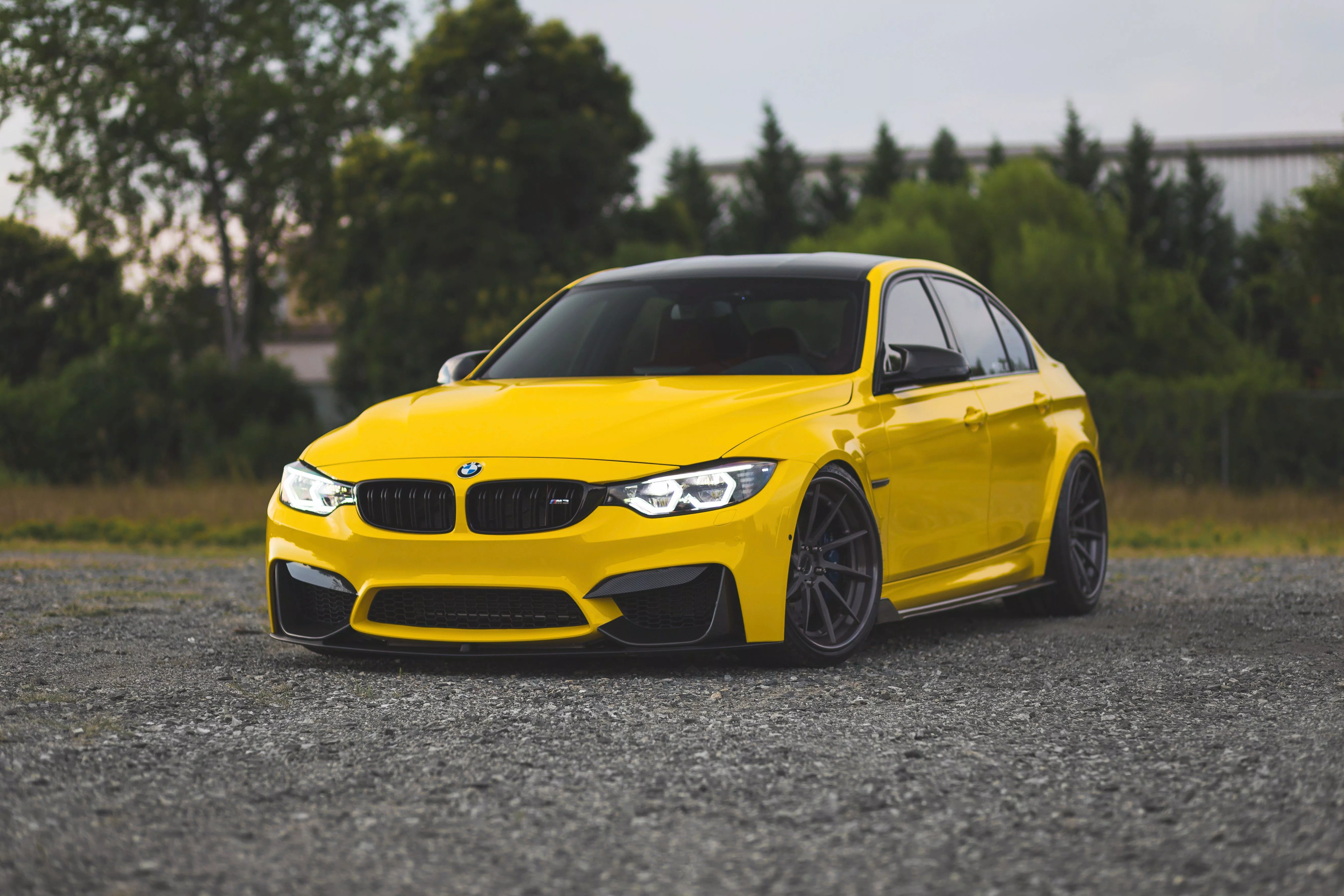 Wallpaper BMW, Yellow, F80, M3