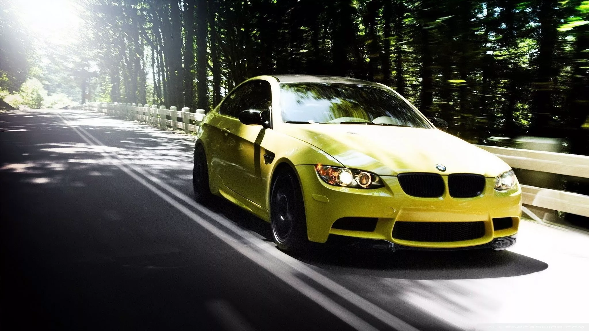 Yellow BMW Ultra HD Wallpaper for 4K