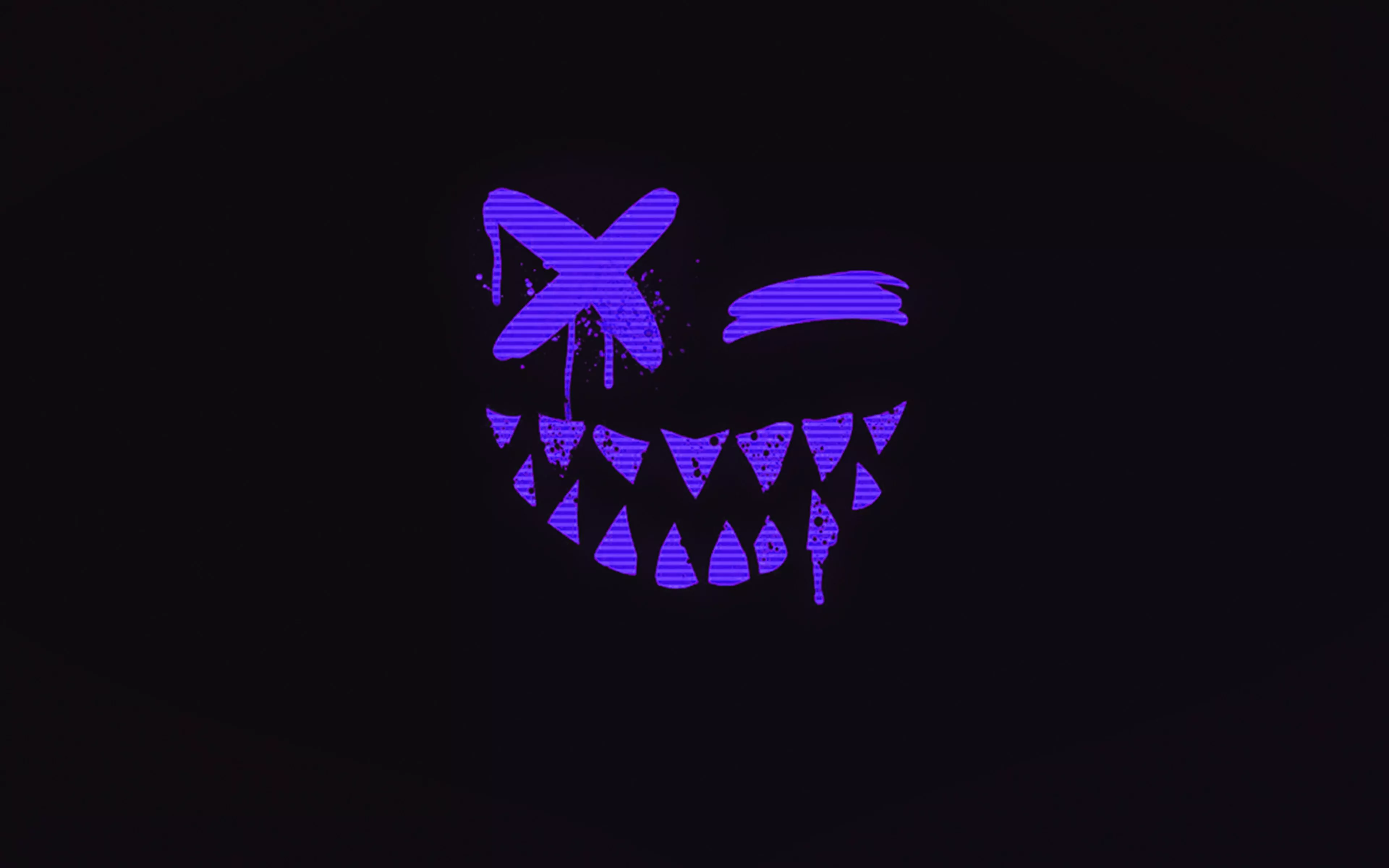 Art Smile Dark Horror Face Simple