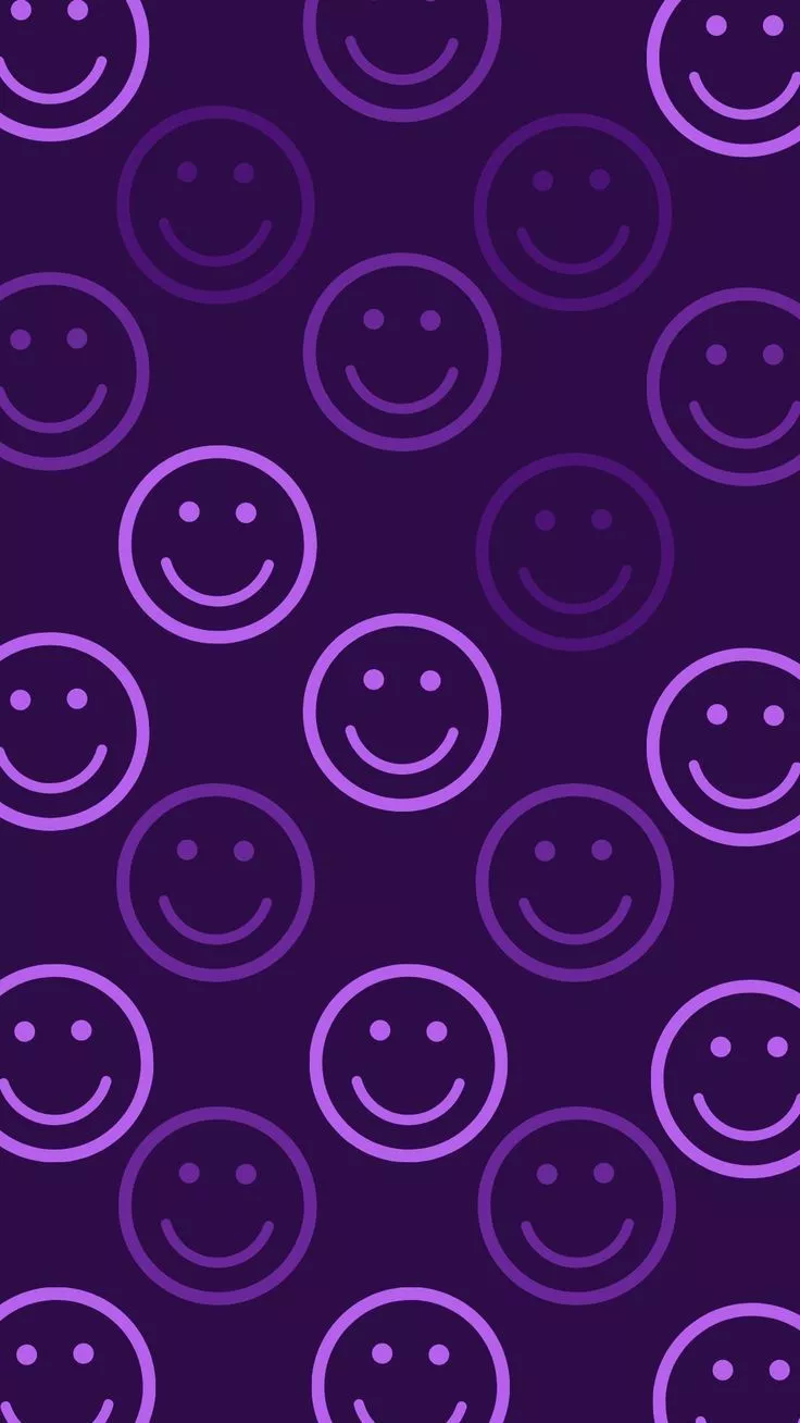 PurpleHaze Trendy Aesthetic Smiley Face