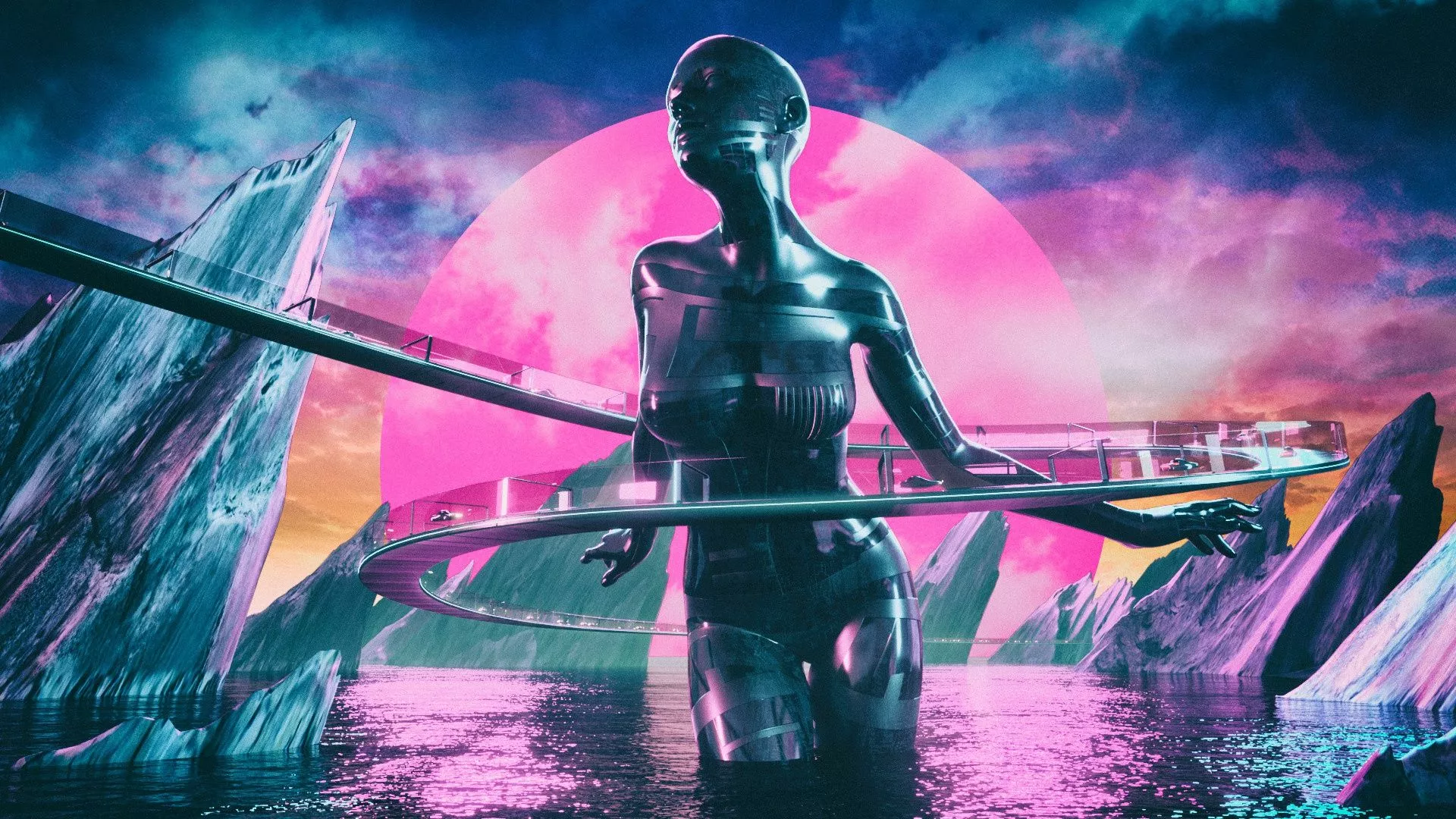 Wallpaper Girl, Music, Background, 80s