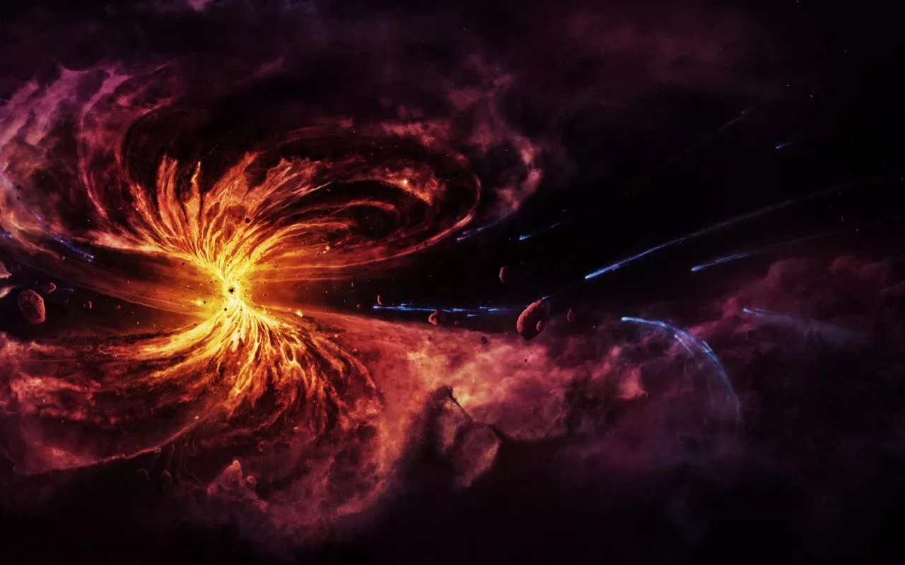 Black hole Desktop wallpaper 1280x800