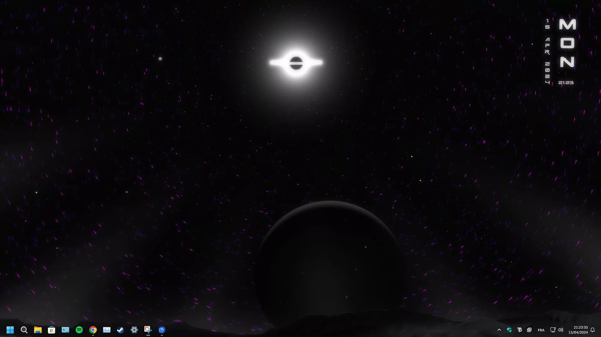 Live wallpaper Circular Black Hole