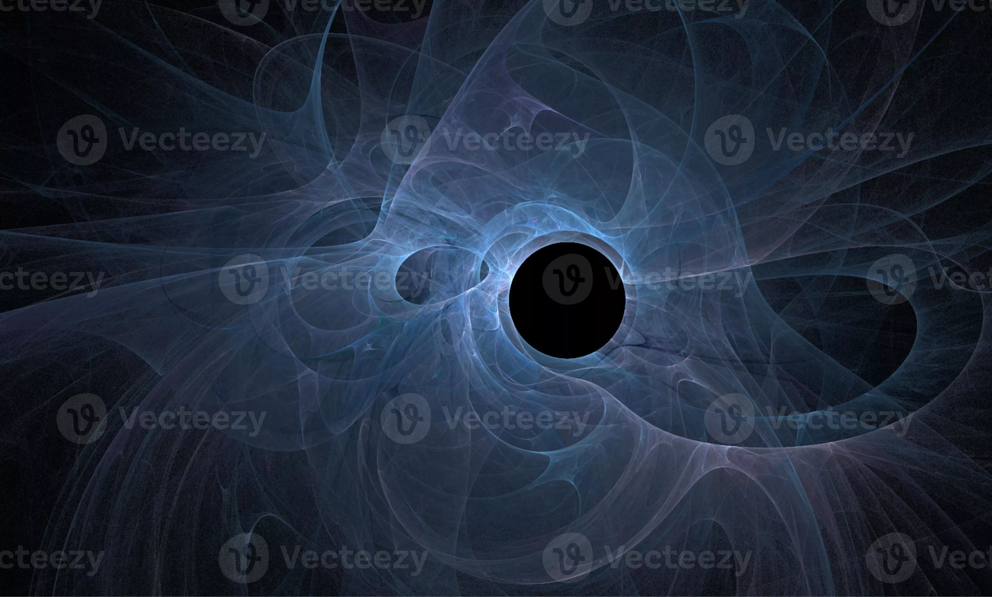 space illustration, black shining star