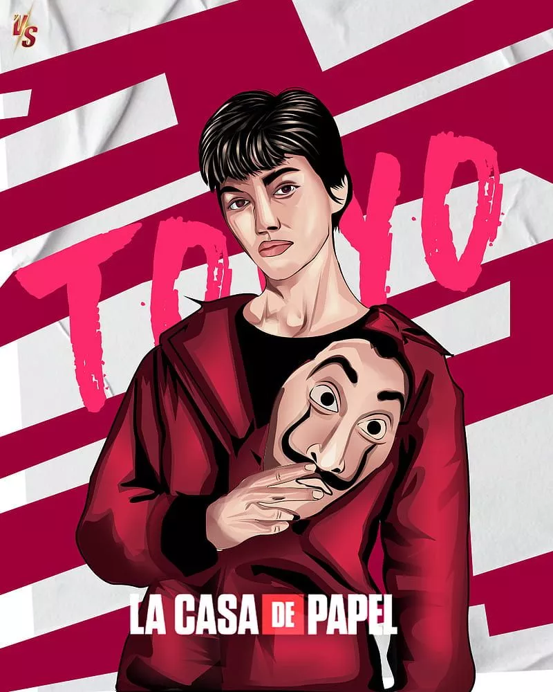 Tokyo Money heist, naruto, money heist