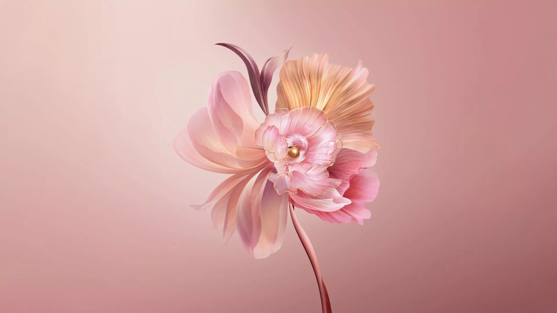 Abstract flower Wallpaper 4K, Pastel