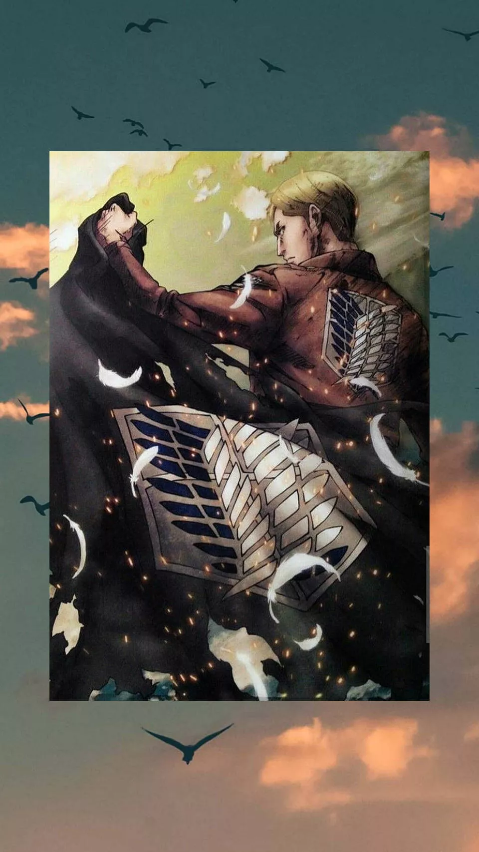 Download Attack On Titan Characters Erwin Flag Wallpaper