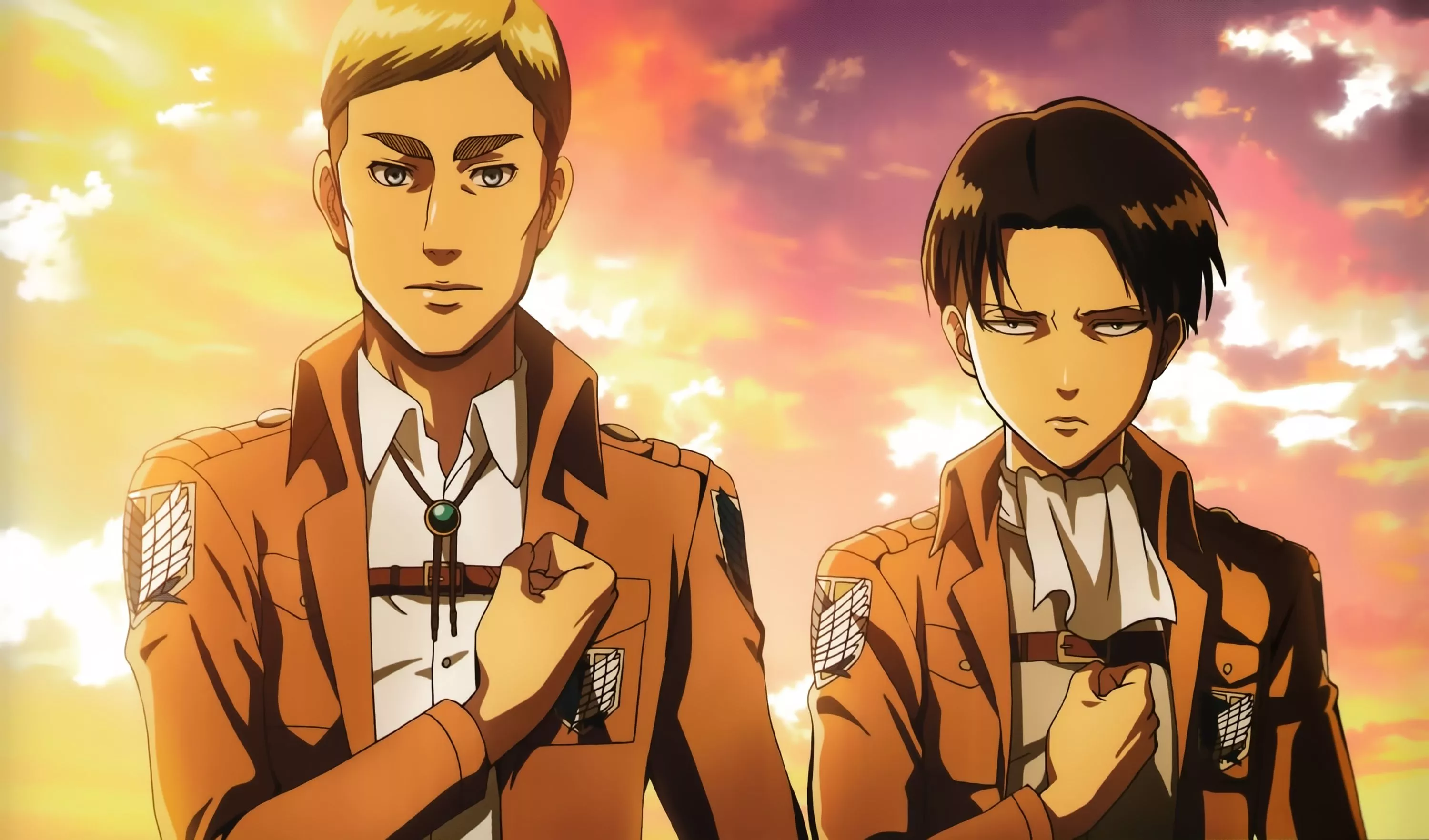 Erwin Smith Levi Ackerman Anime Attack