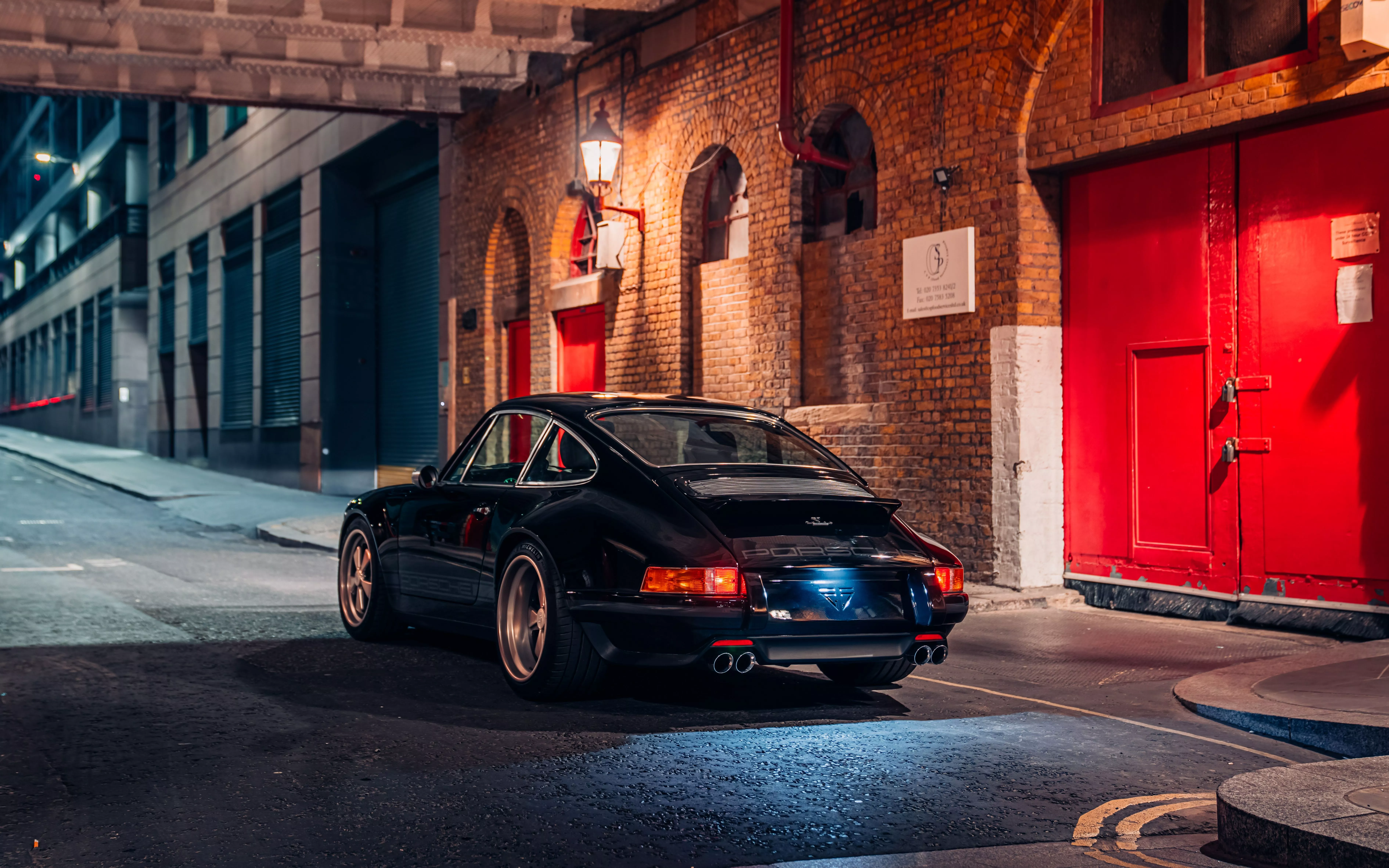 Wallpaper 911, Porsche, 964, rear view