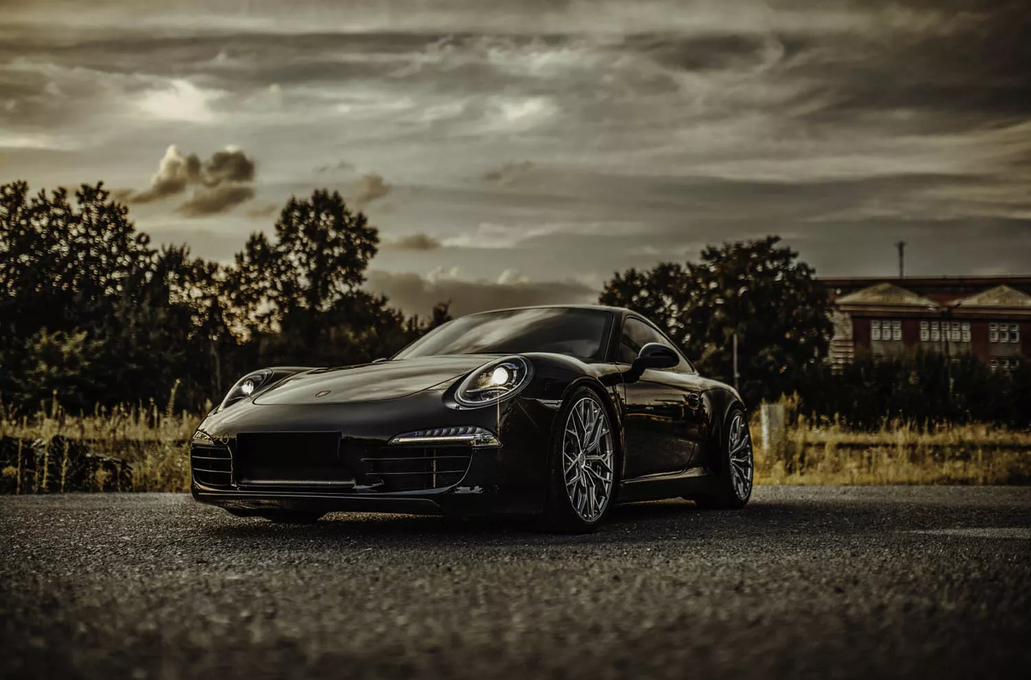 Porsche 911 Carrera 991 Black Concaver