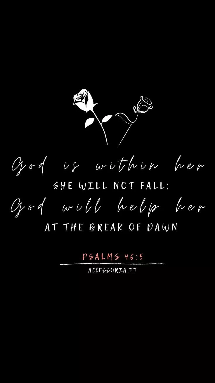Bible Verse Wallpaper Psalms 46:5