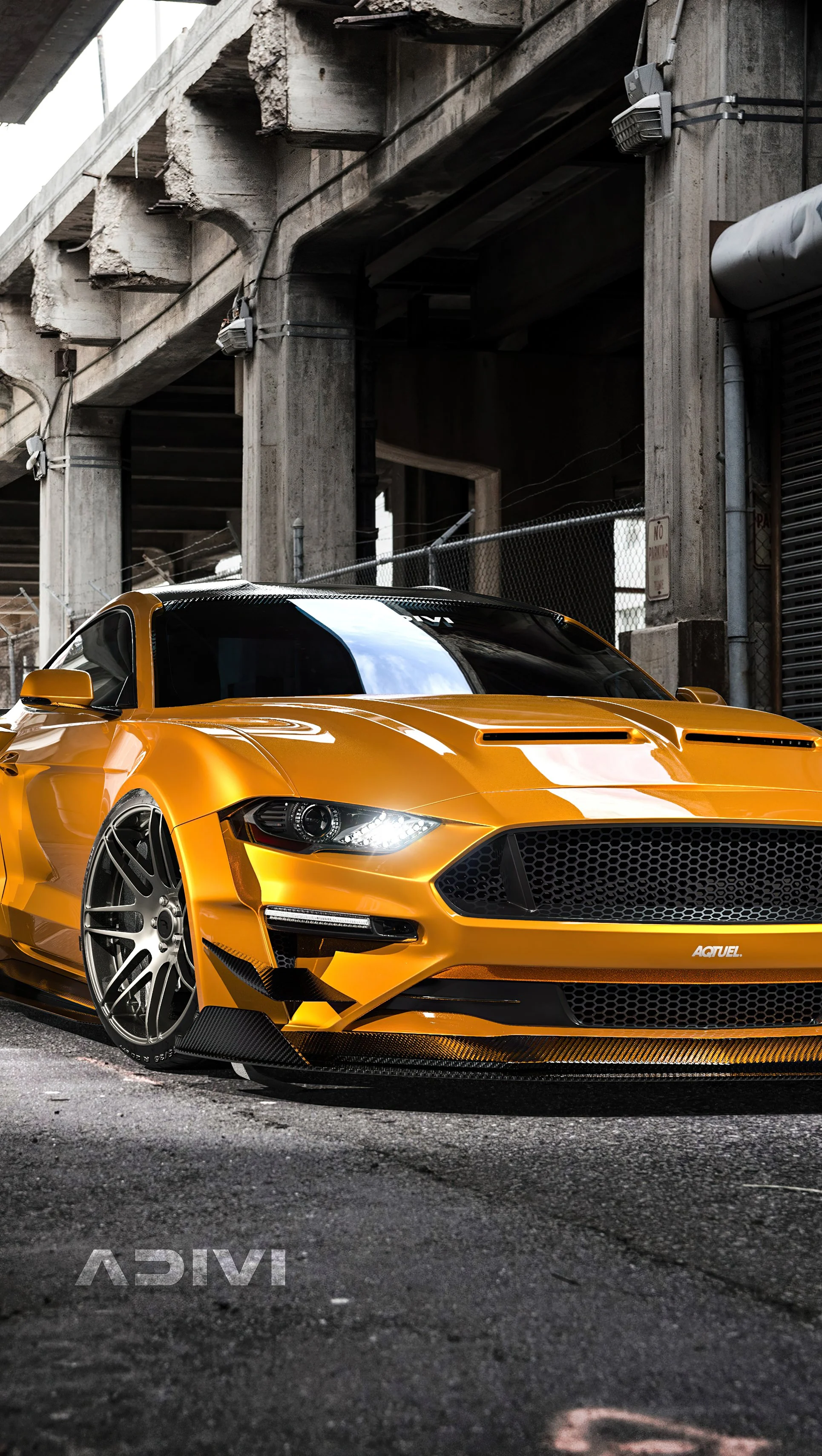 Ford Mustang Wideboy CGI Wallpaper 5k
