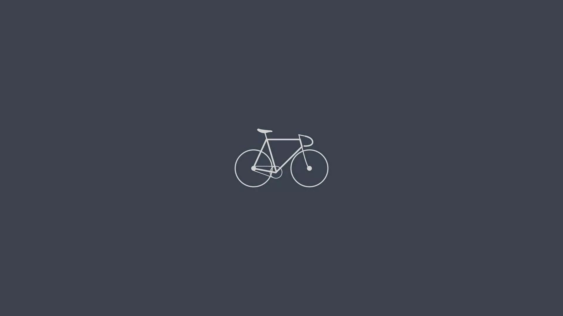 Cute Simple White Bike Wallpaper