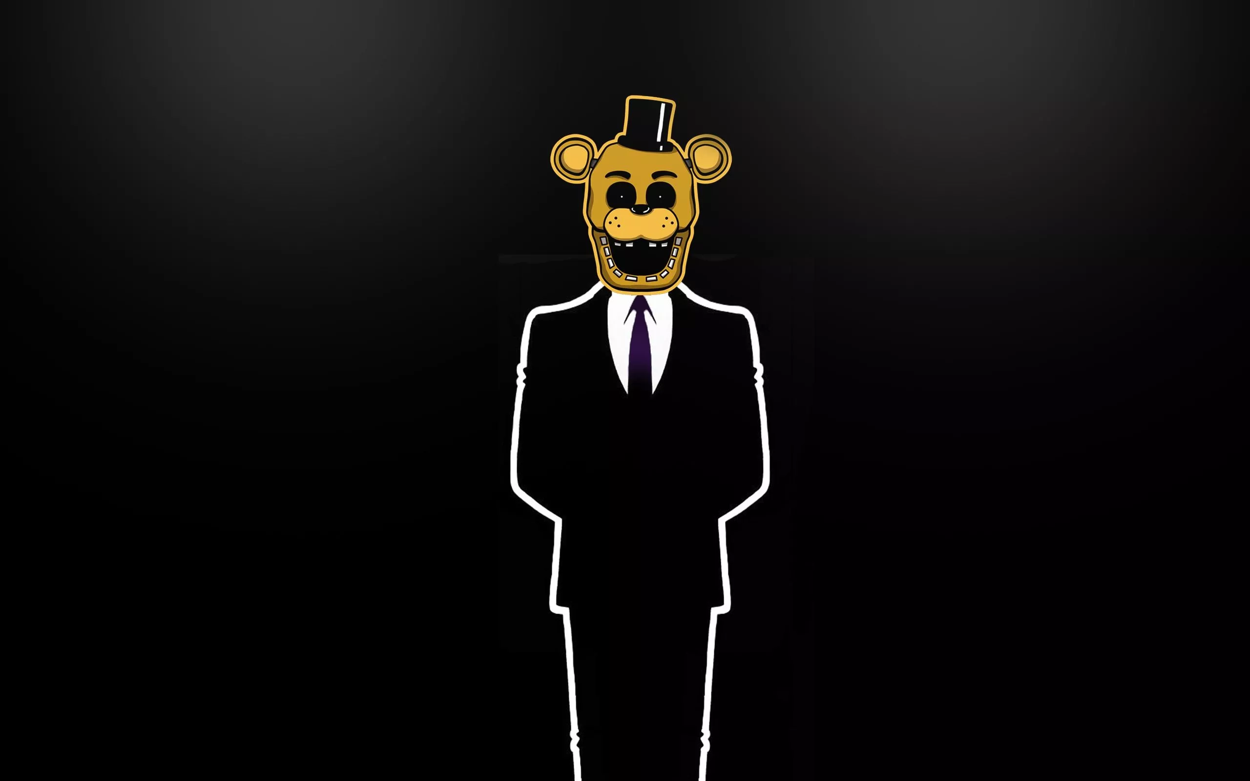 Wallpaper #Gold Freddy, #Minimalism