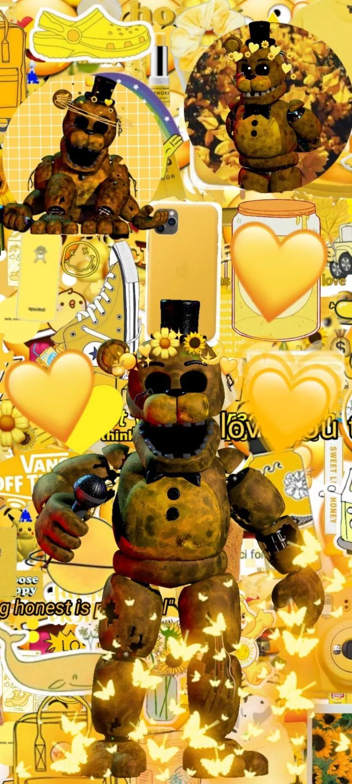 Withered golden freddy wallpaper