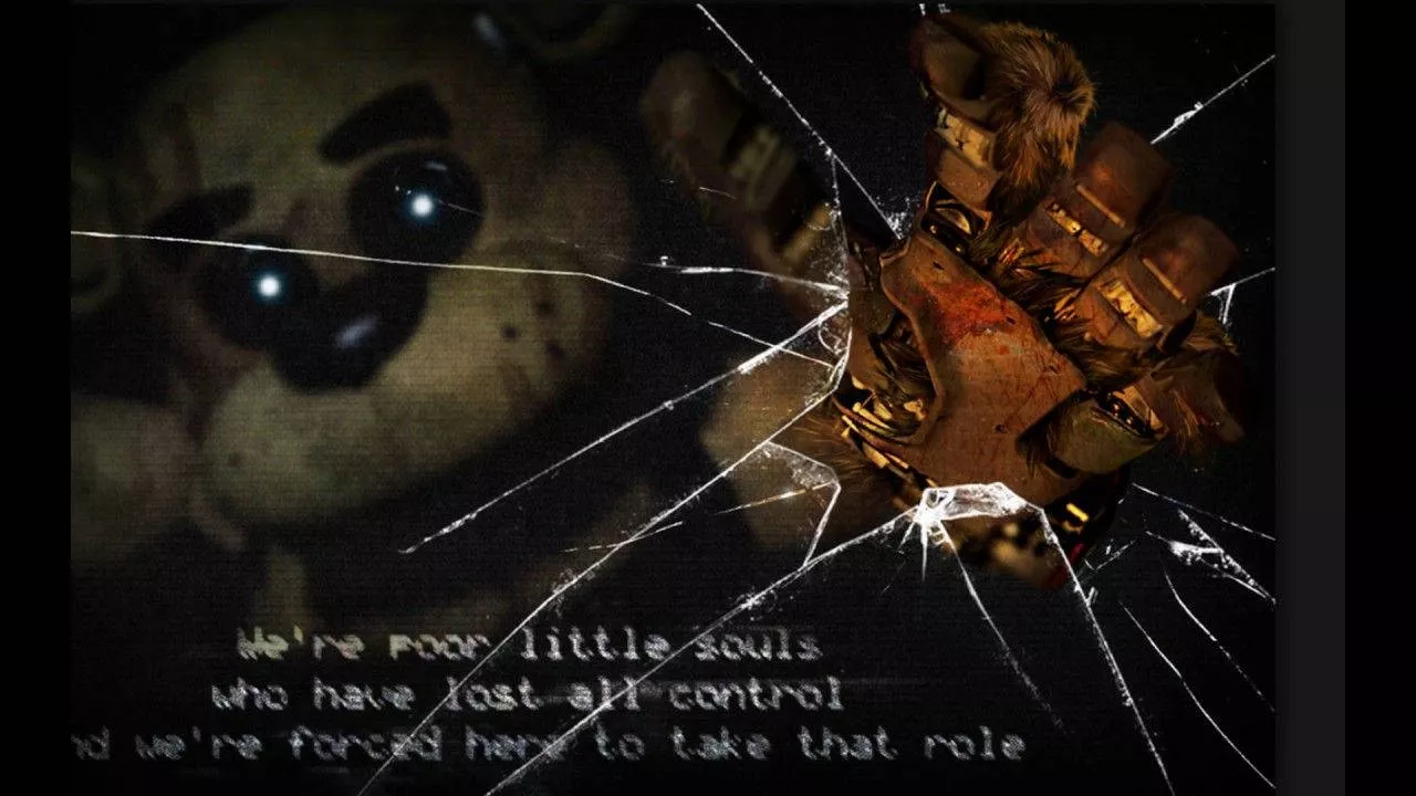 Freddy Breaks Glass Fnaf Wallpaper