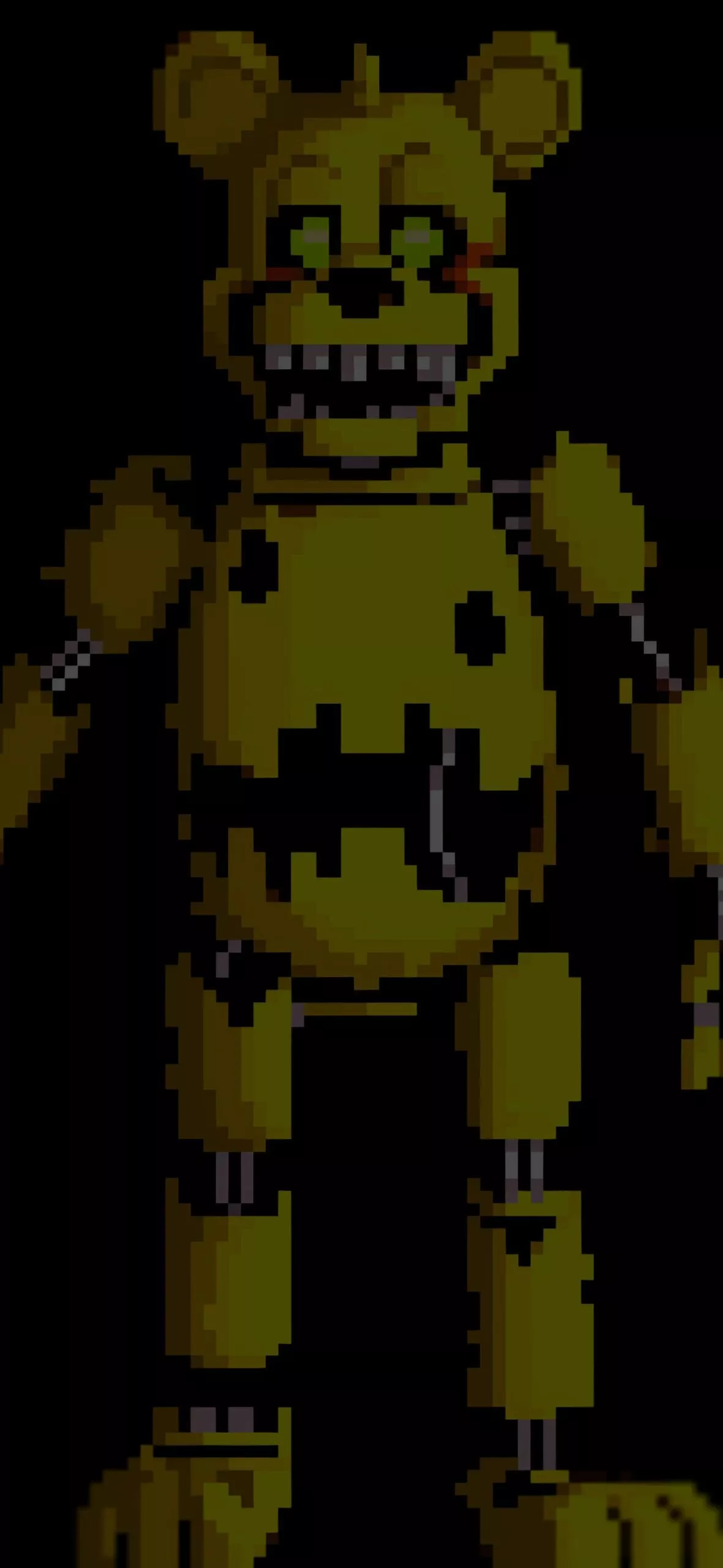 Golden Freddy Pixel Wallpaper