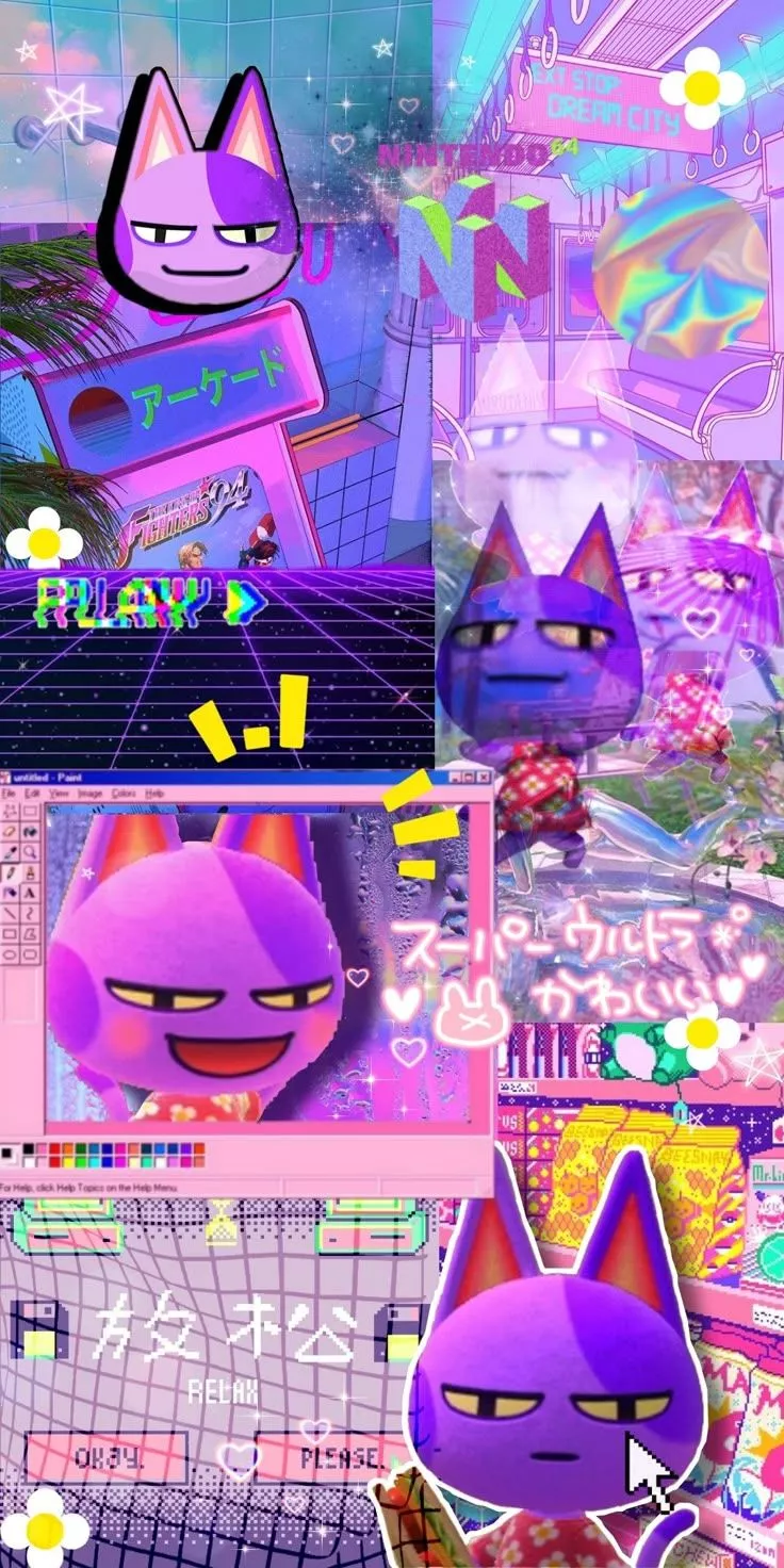 Acnh Bob aesthetic vaporwave wallpaper