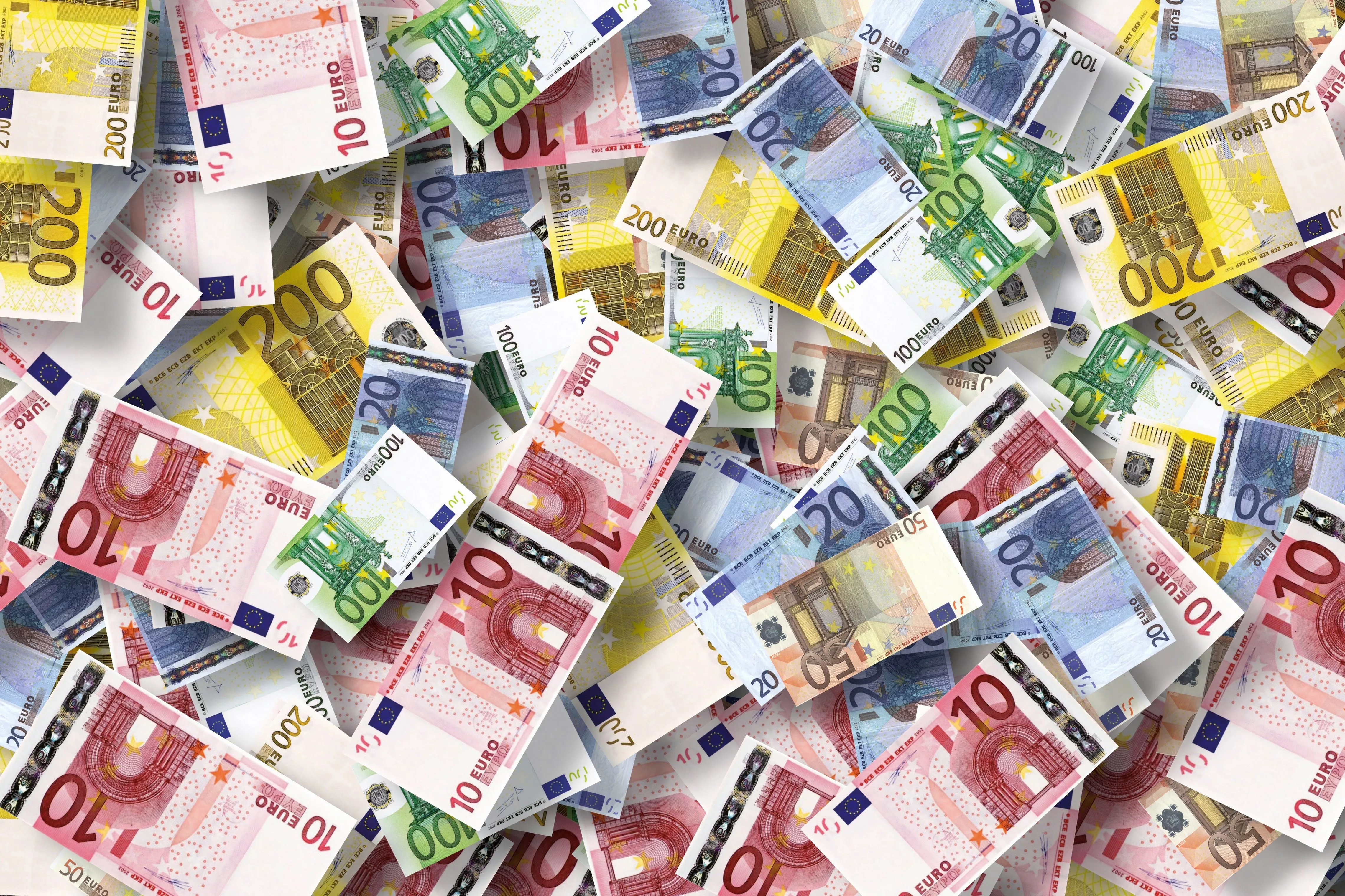 Wallpaper Euro, currency, bills
