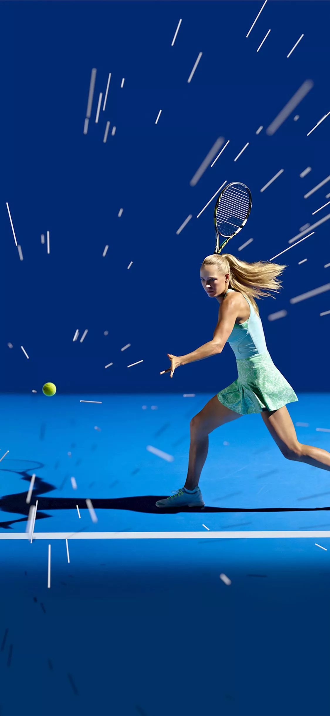 Tennis Girl Blue Sports