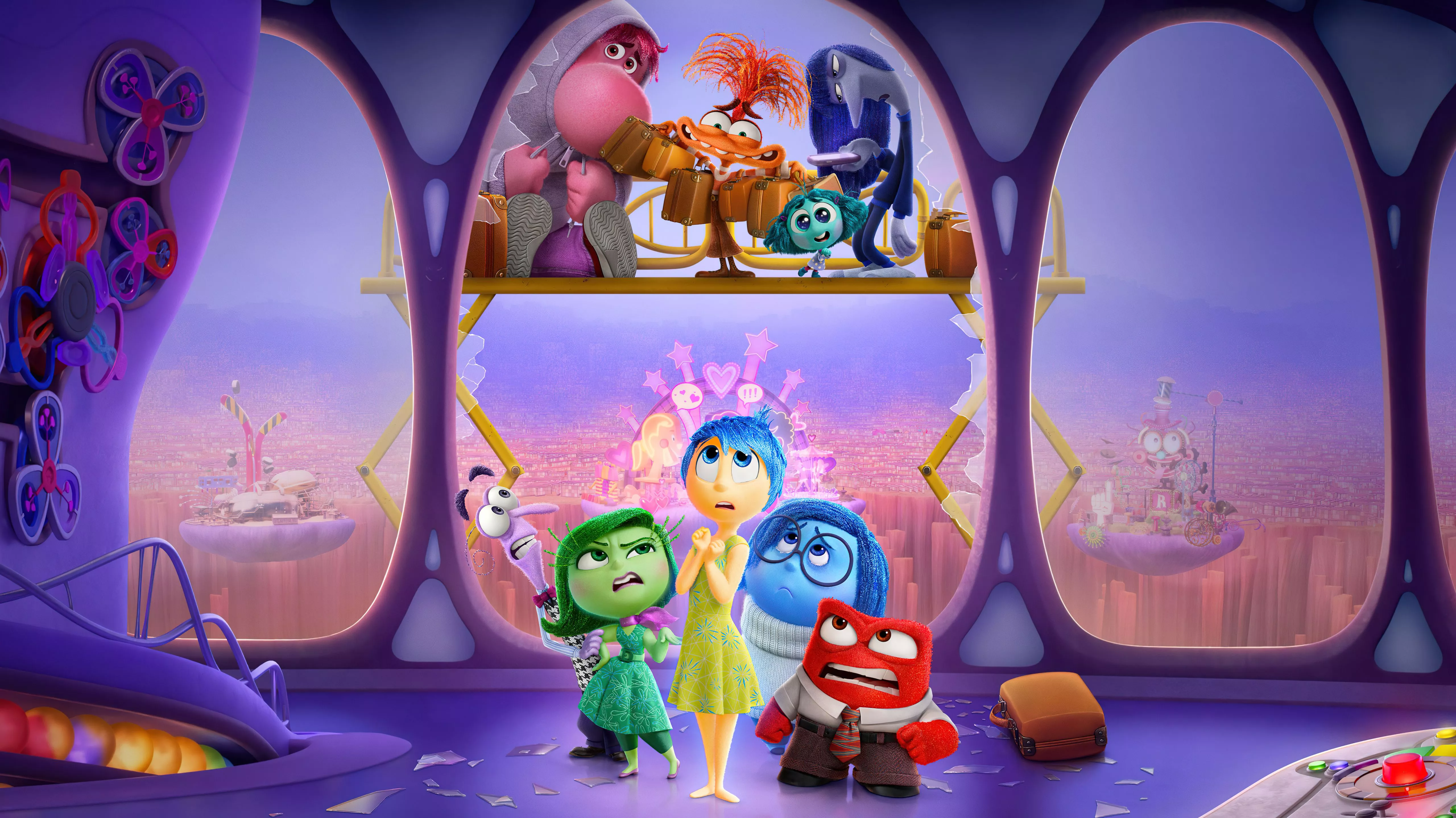 Pixar Wallpaper 4K, Inside Out 2