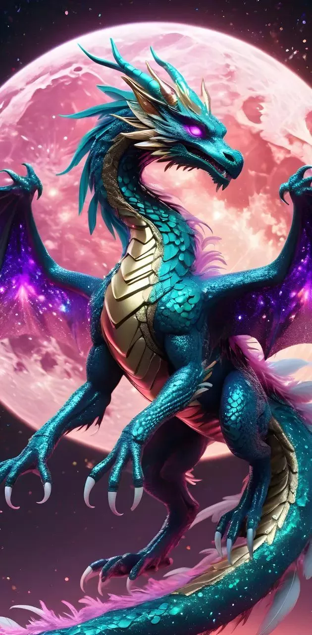 colorful creature with wings wallpaper