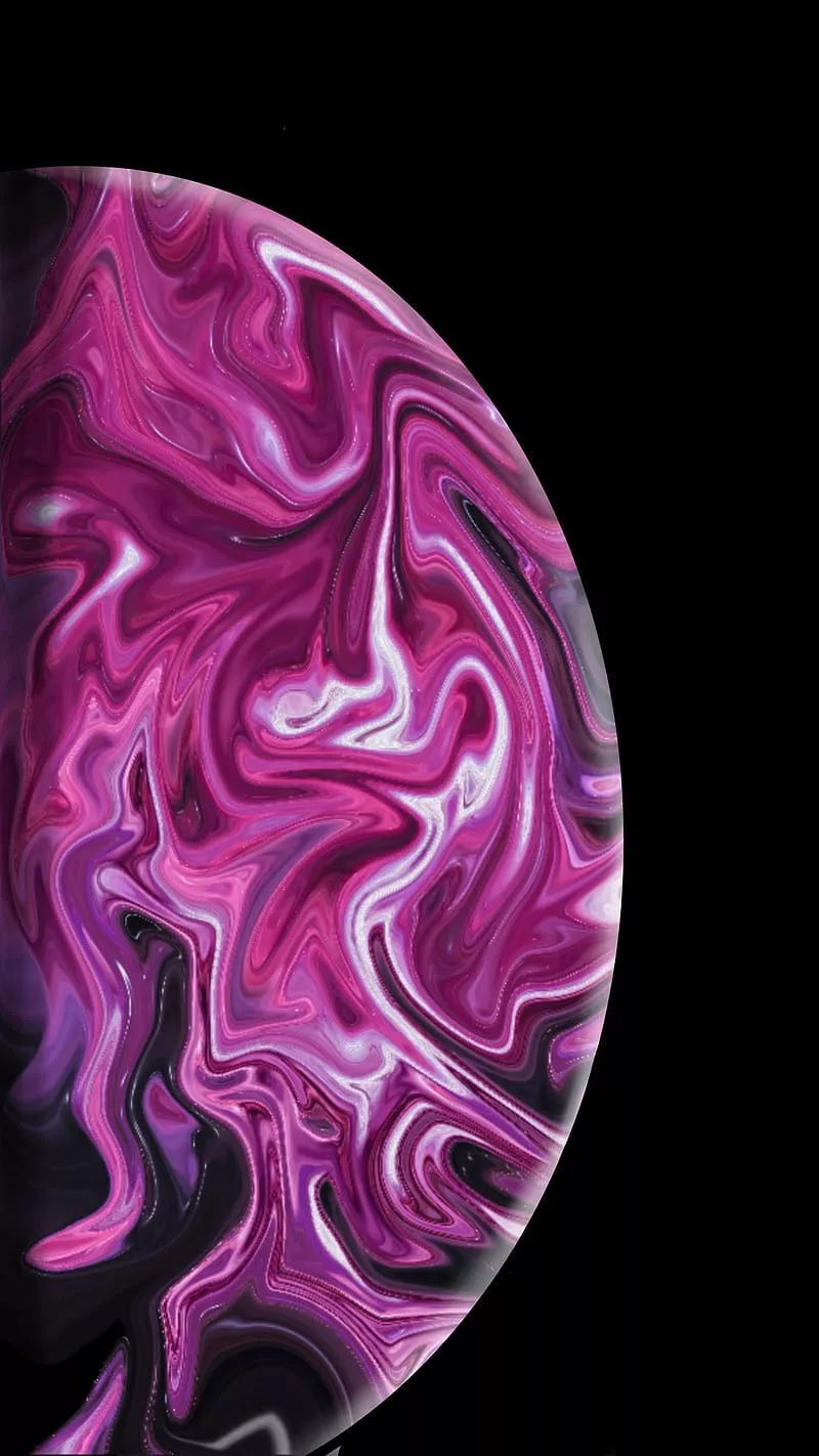 Purple moon, abstract, iphone, HD phone wallpaper
