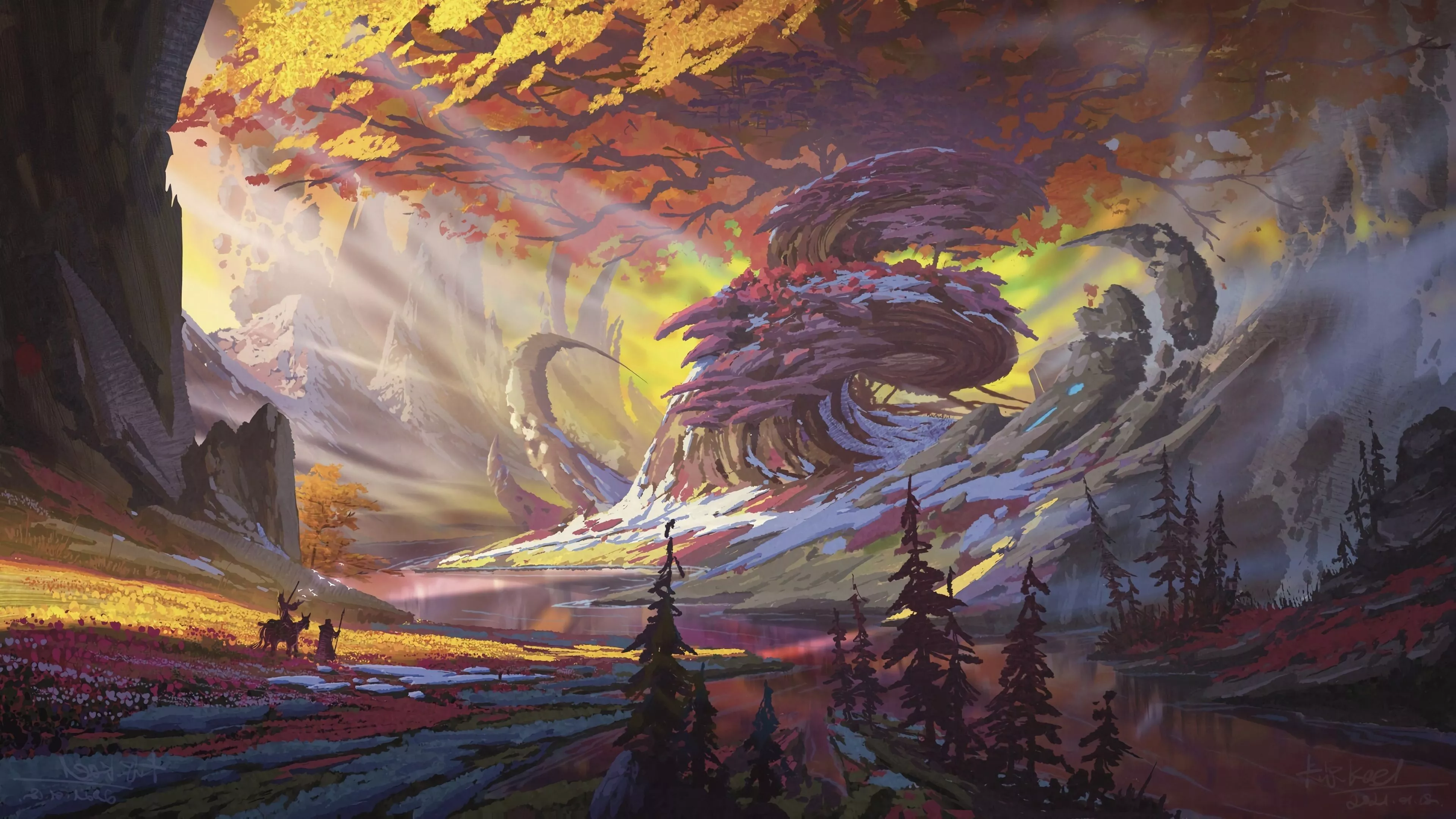 A Mysterious Forest Art Wallpaper, HD