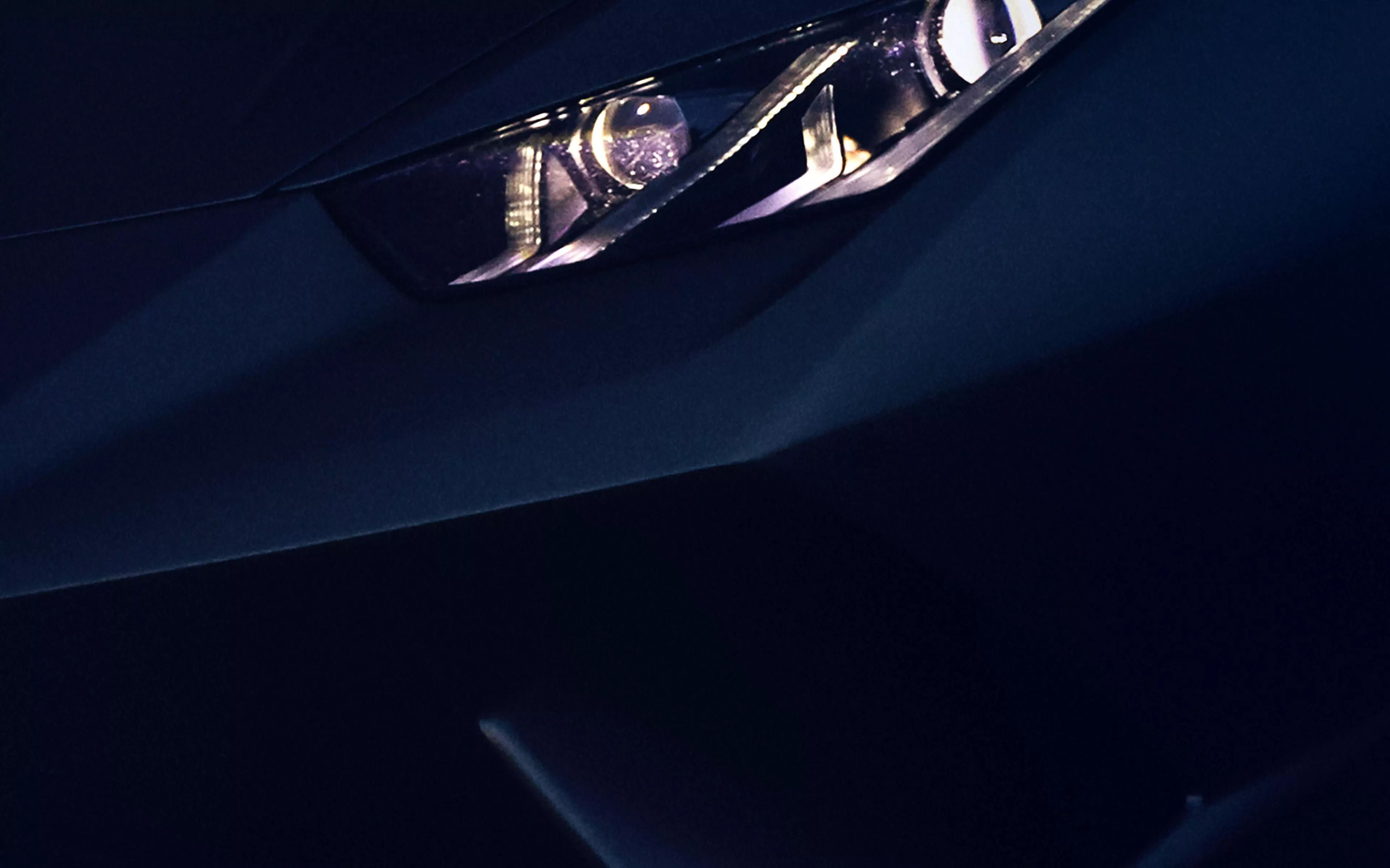 Car Lamborghini Light Dark Minimal