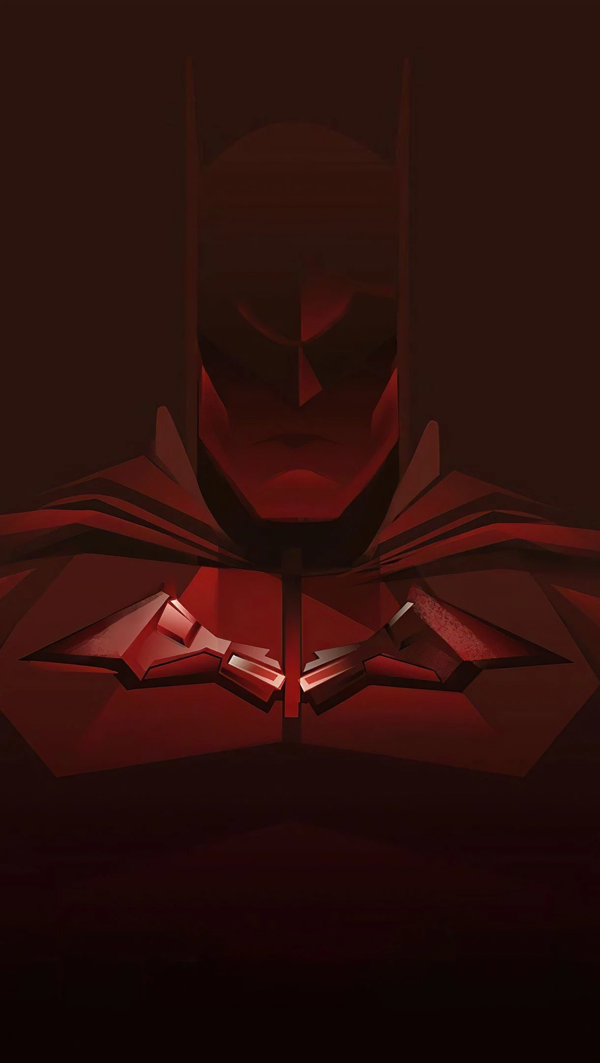 Red Batman Minimal Wallpaper 4k HD