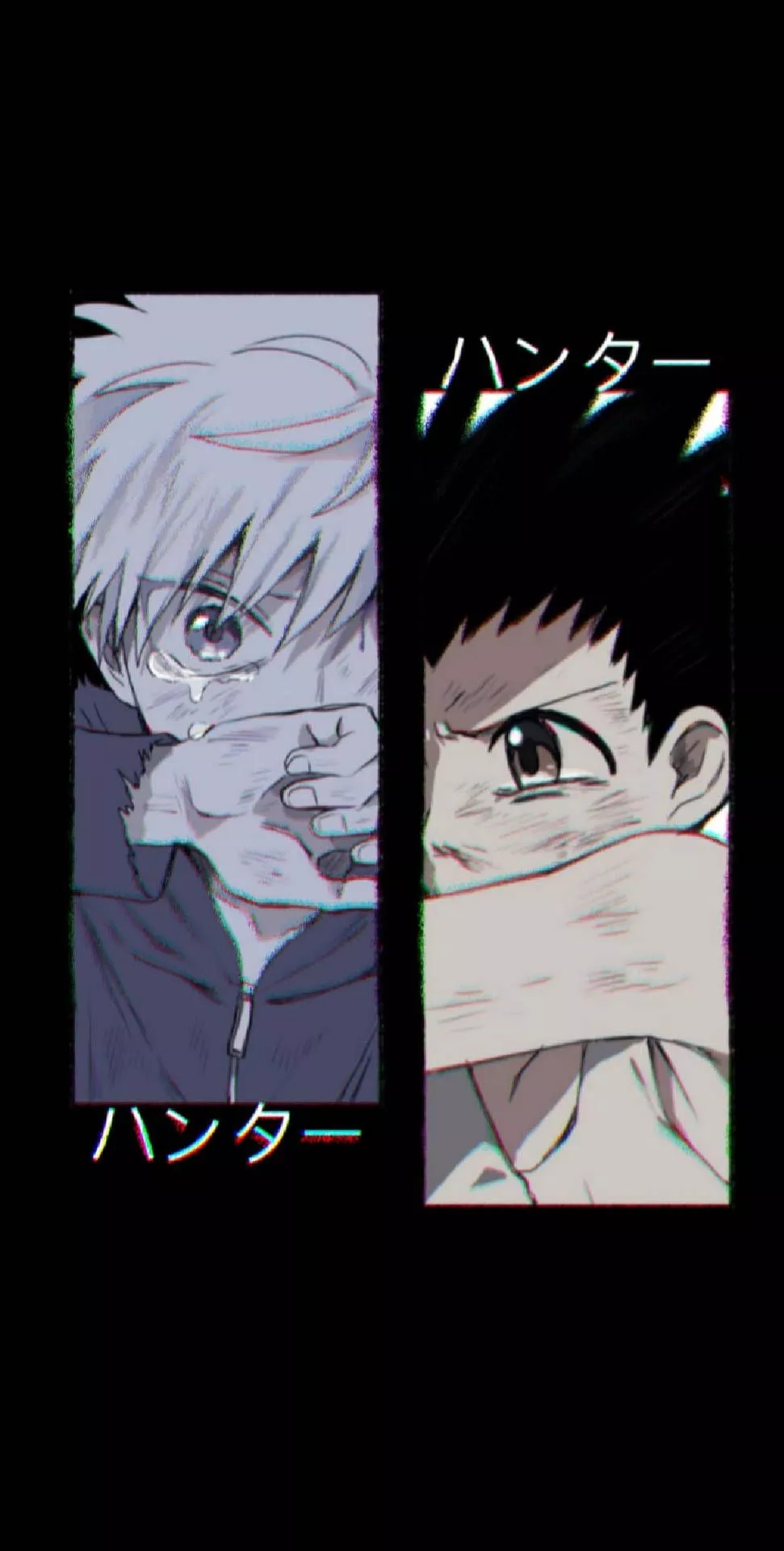 Crying Gon And Killua iPhone Wallpaper