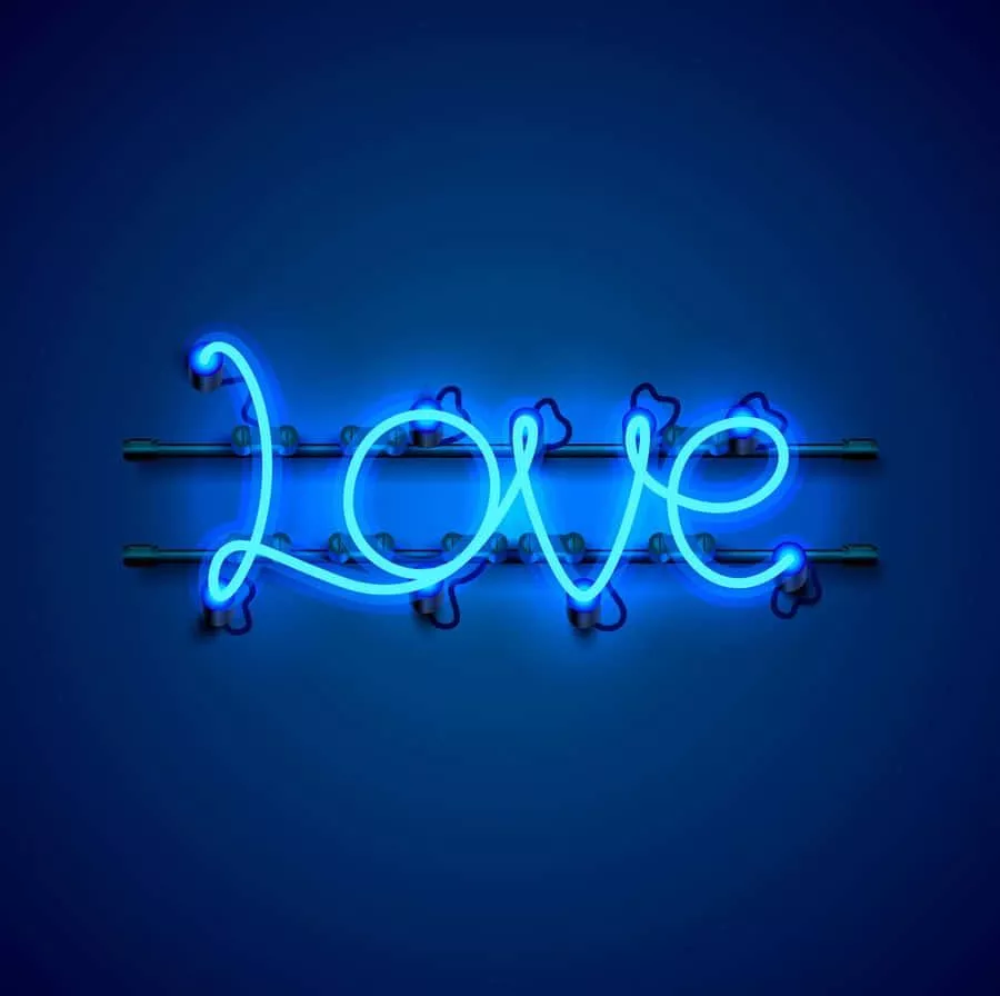 Neon Blue Background