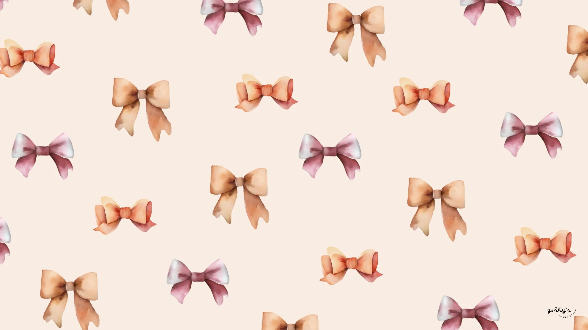 Bows Wallpaper. Gabby's Happy Place