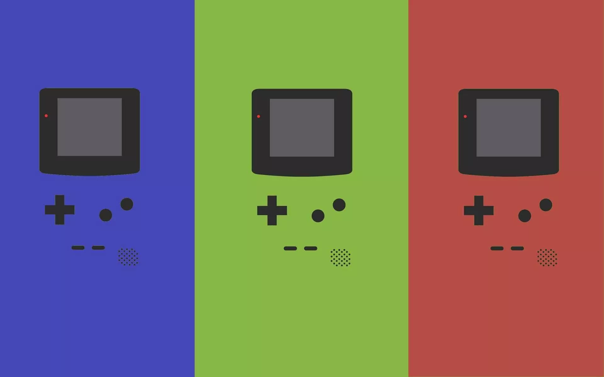 Red Game Boy Color Art Wallpaper