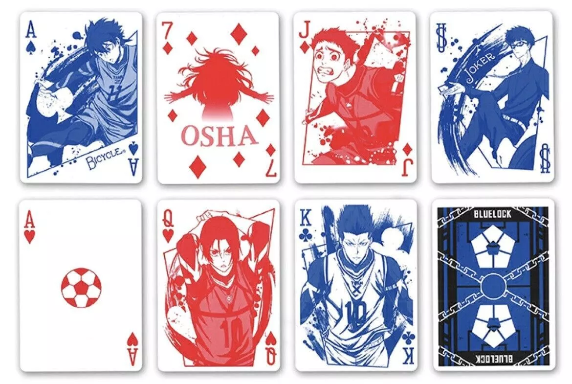 Bicycle Playing Cards BLUE LOCK, Made