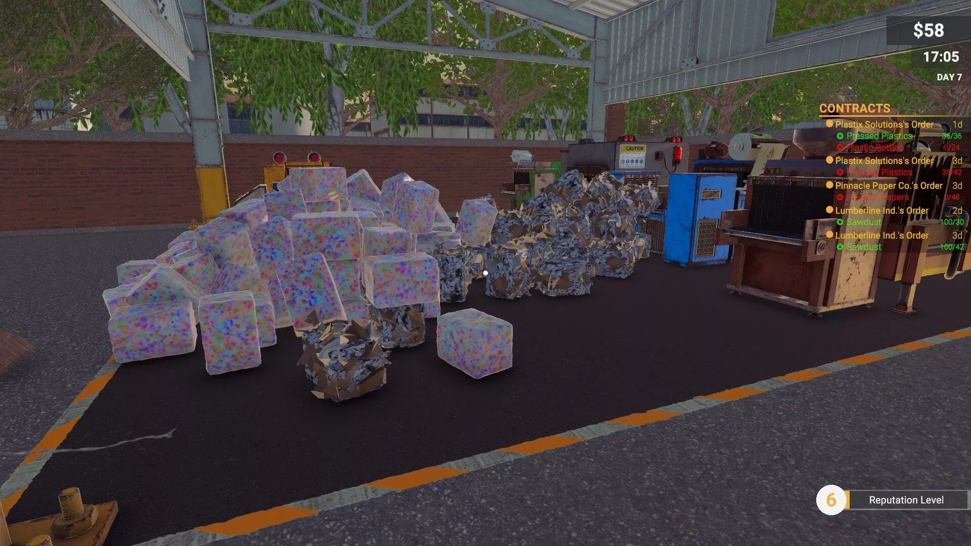 Recycling Center Simulator