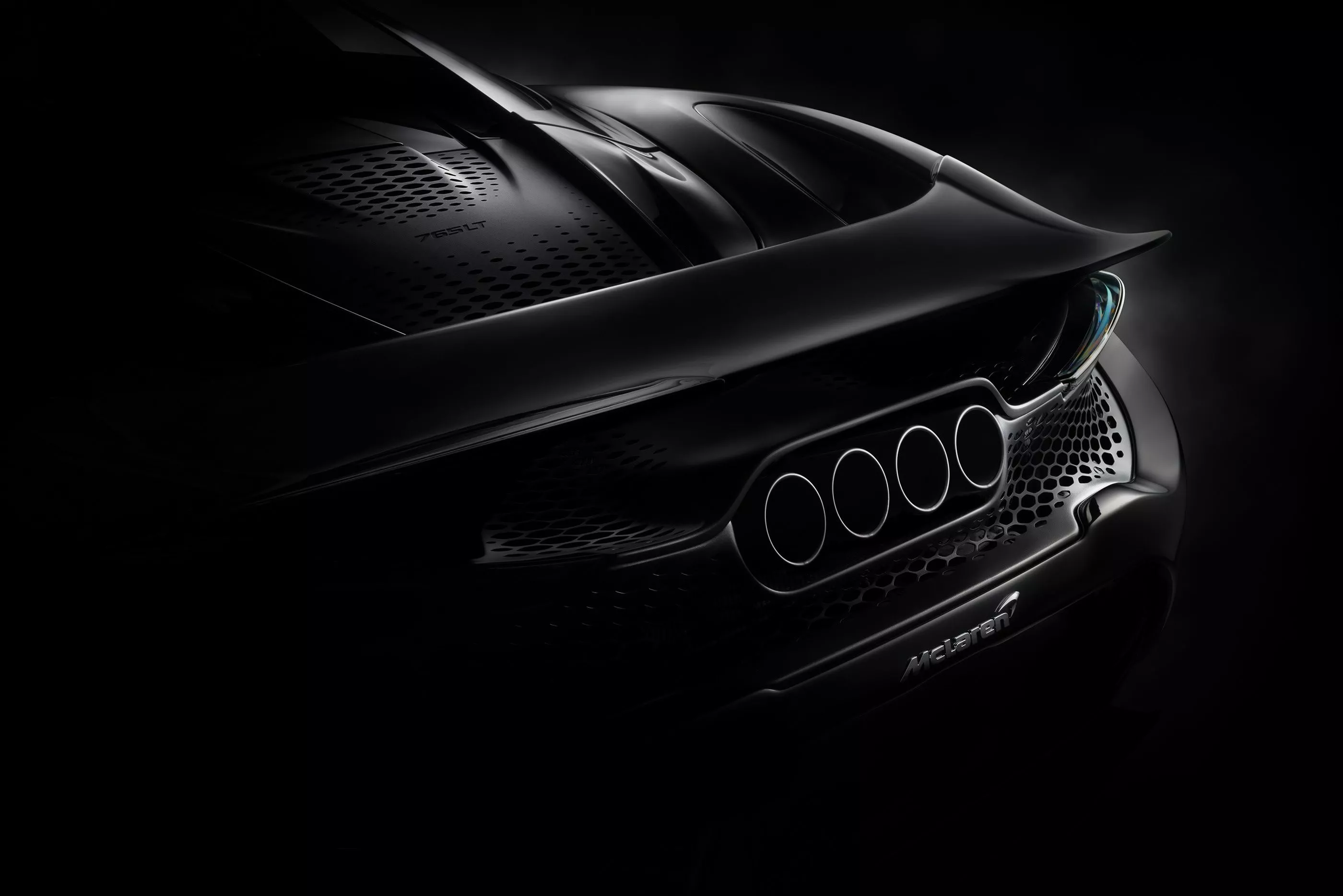 Wallpaper black, McLaren, Matt, back