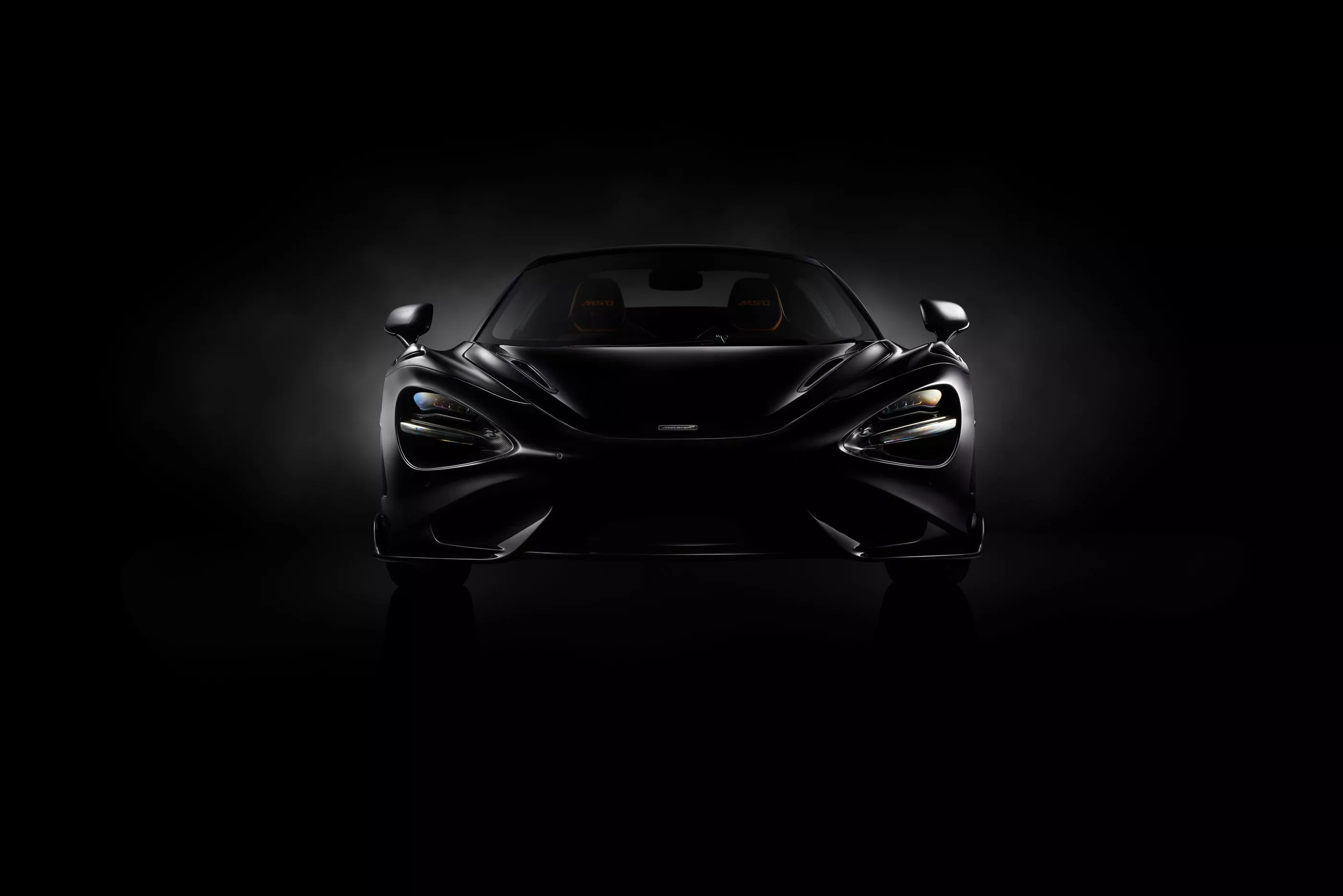 black, McLaren, Matt, front, 765LT