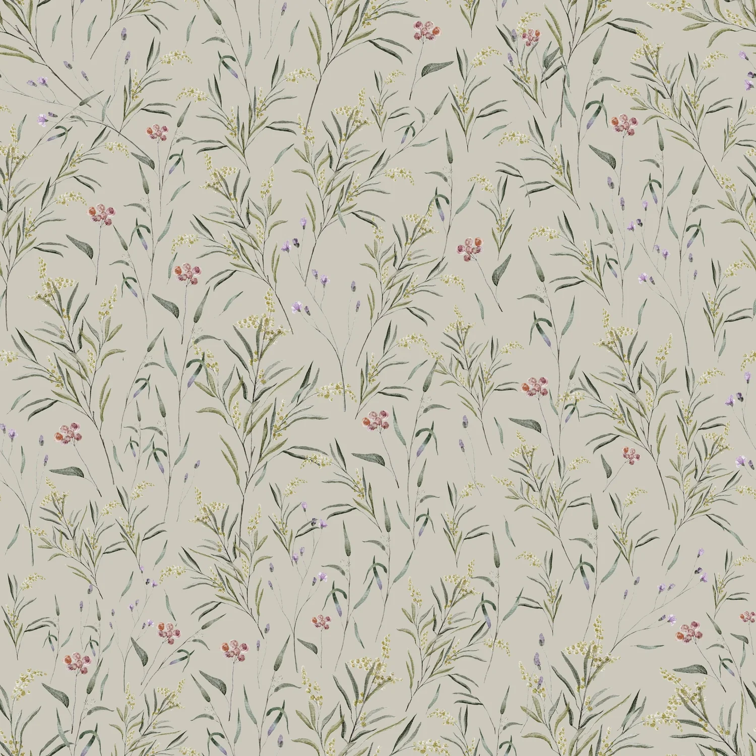 Summer Gray Wallpaper Meadow