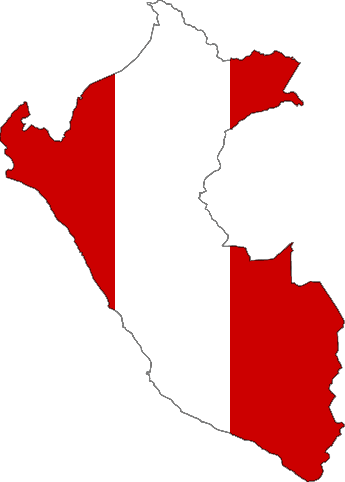Download Peru Map Outlinewith Flag