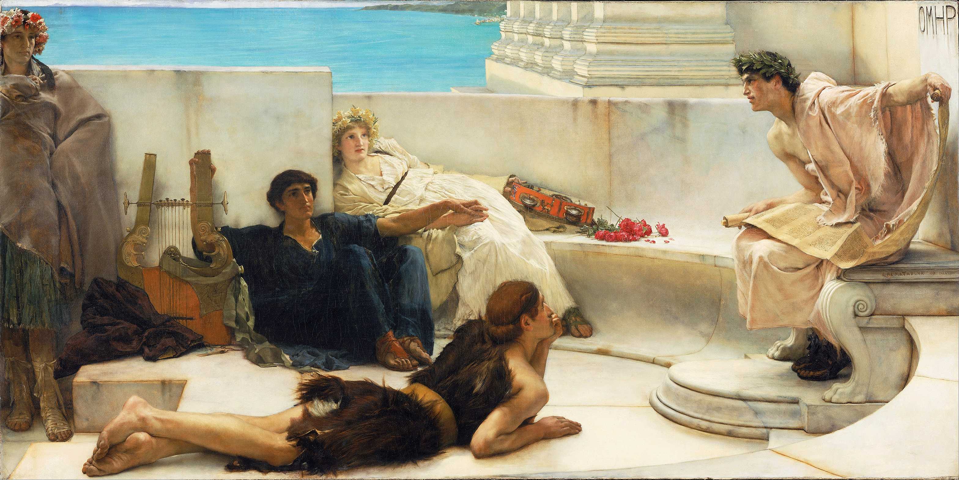 Lawrence Alma Tadema Reading From