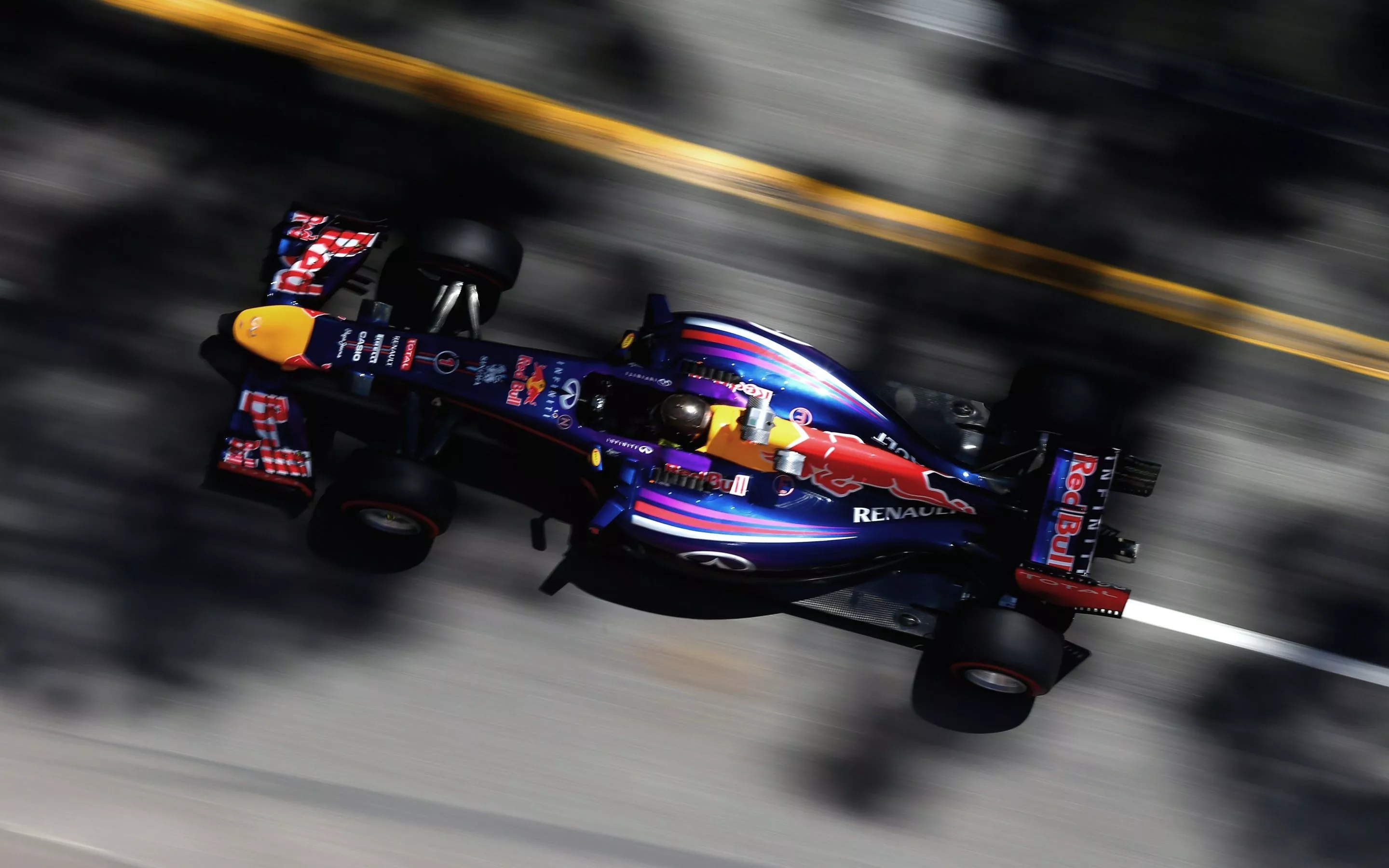 Wallpaper Racer, Monaco, Formula 1, Red Bull, Sebastian Vettel, Champion, RB10 for mobile and desktop, section спорт, resolution 2880x1800