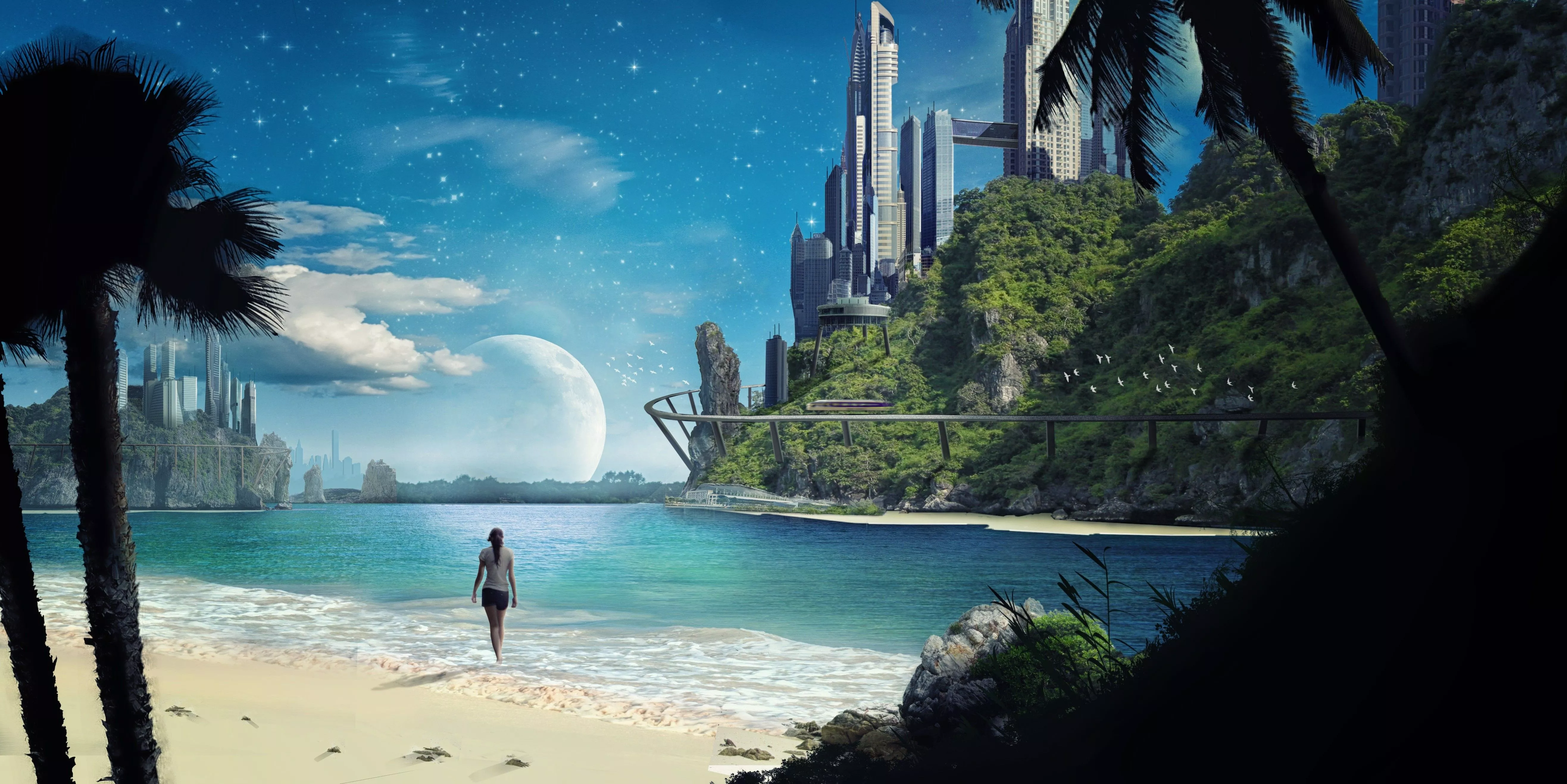Matte Painting, Space, Futuristic