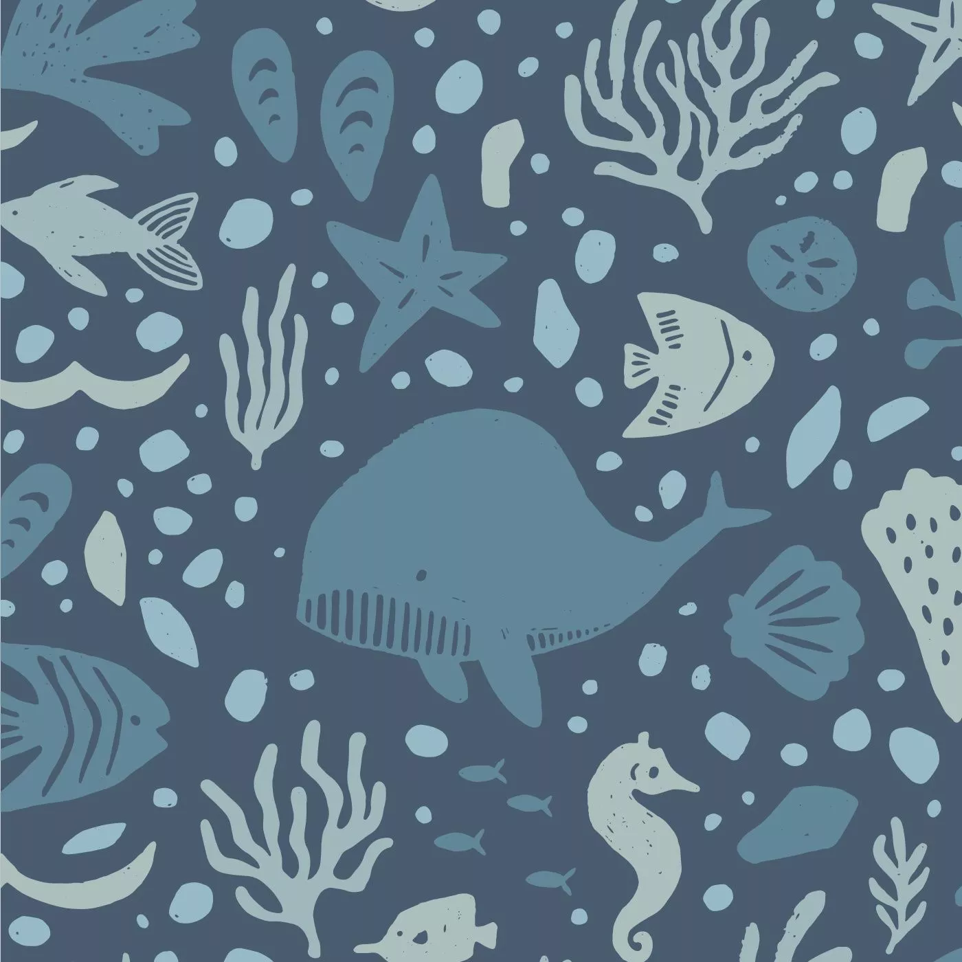 Sea Life Peel And Stick Removable