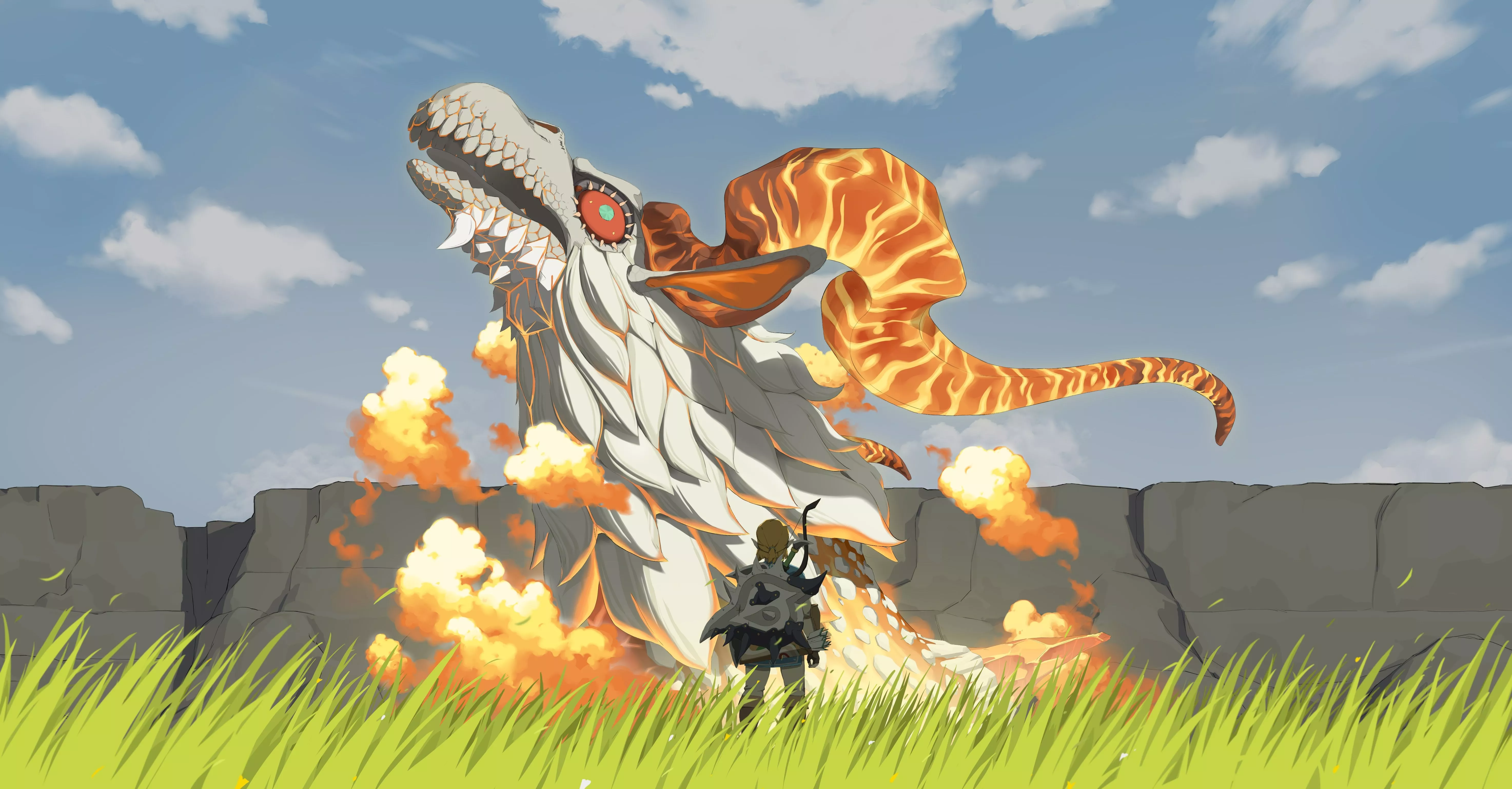 Legend of Zelda, gloves, sunset, clouds