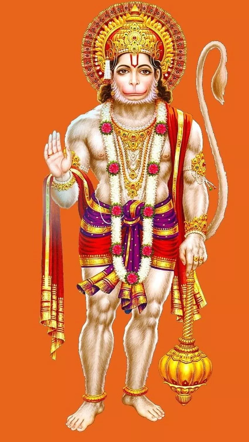 Standing hanuman HD wallpaper